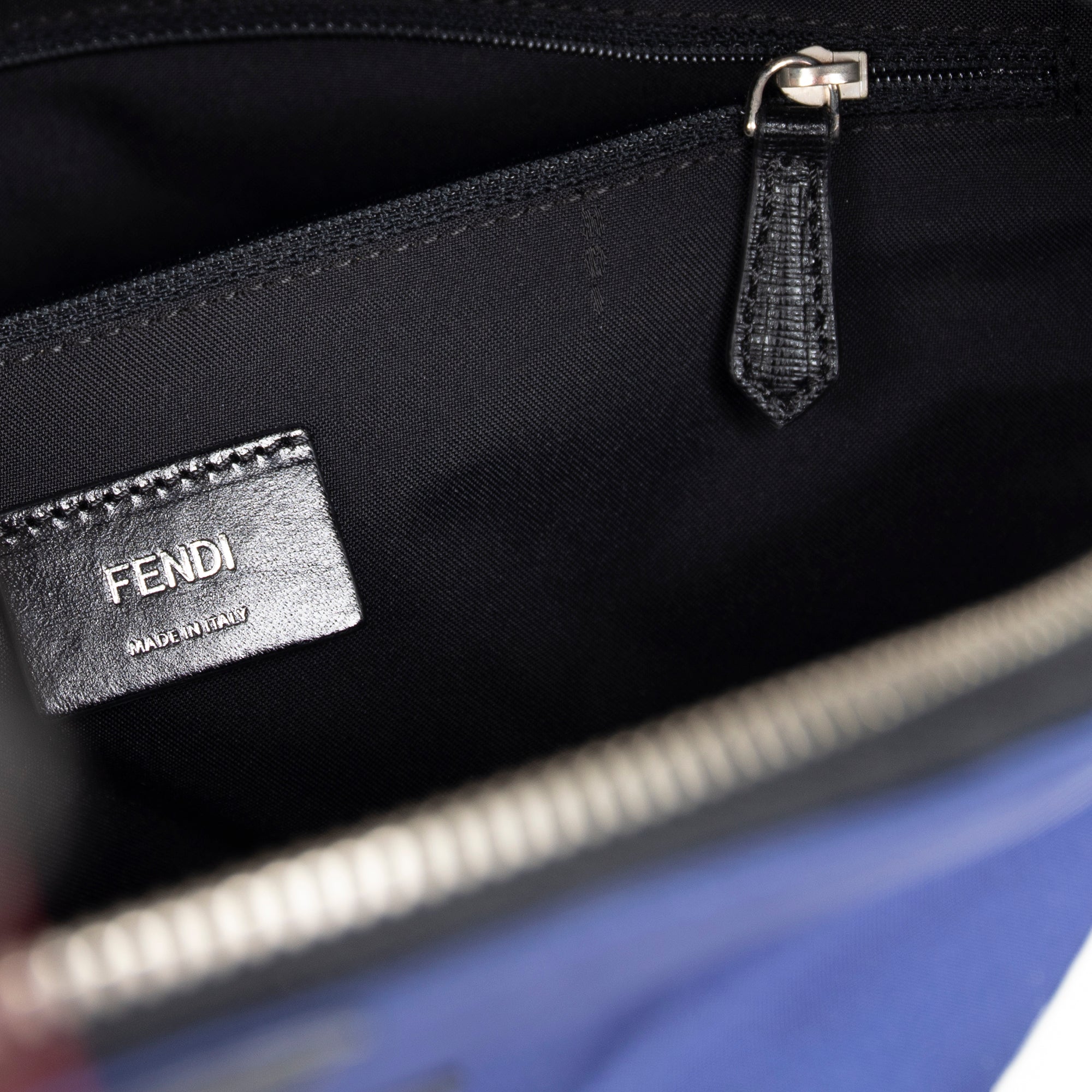 Fendi Leather-Trimmed Nylon Monster Backpack