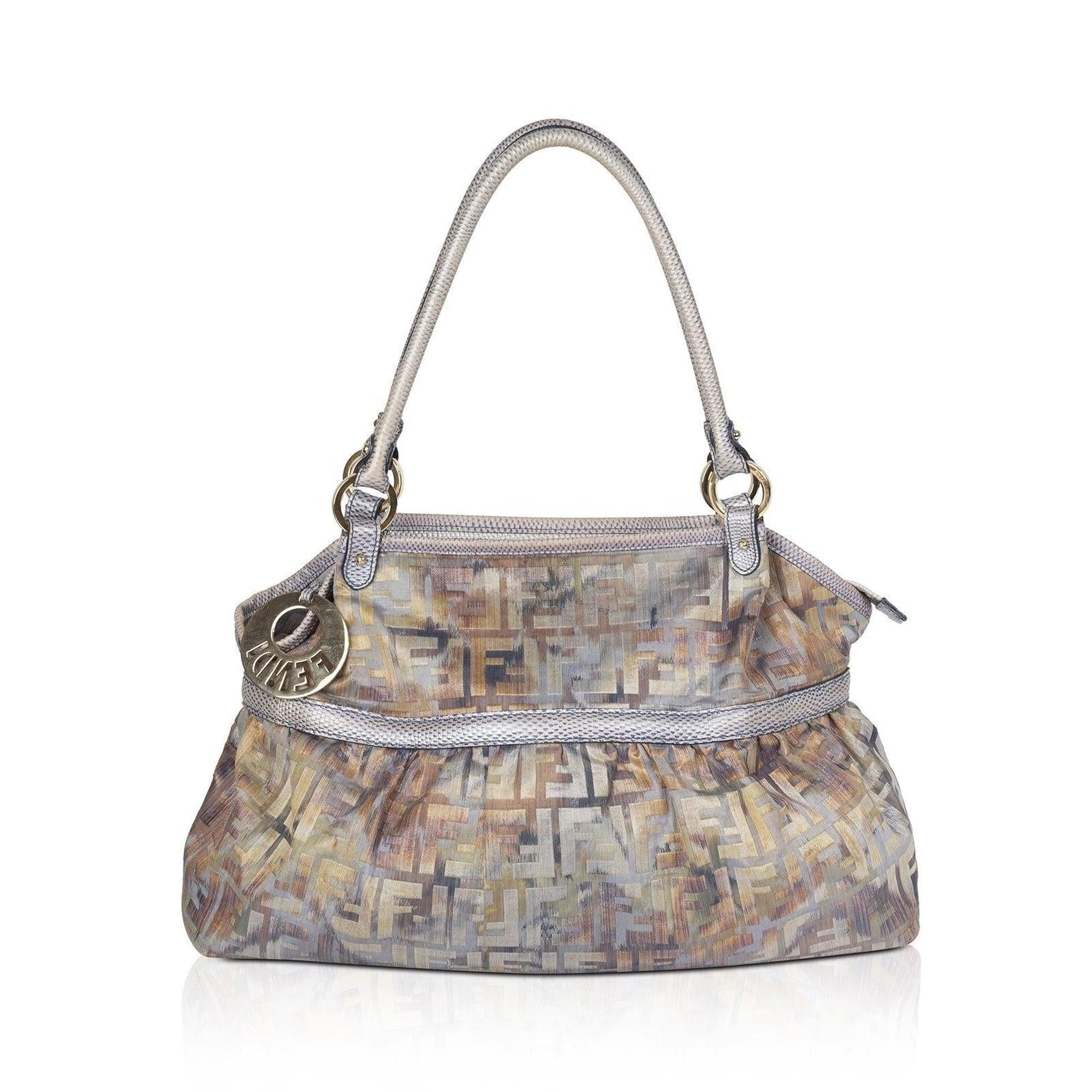 Fendi Metallic Zucca Chef Tote
