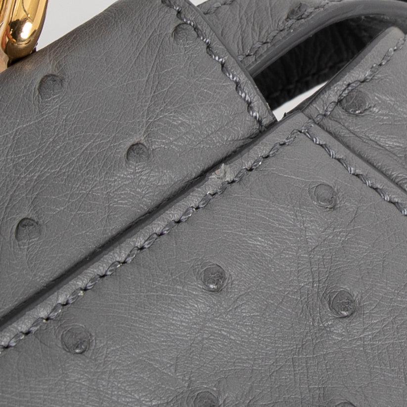 Fendi Mini Ostrich Peekaboo Isseu Bag