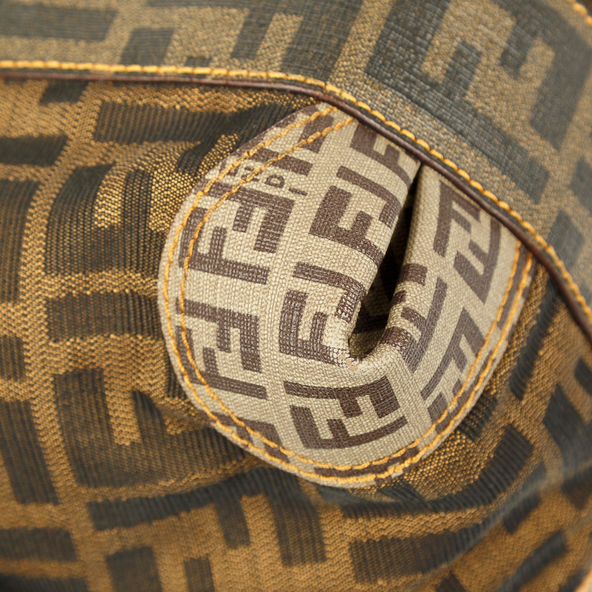 Fendi Mixed Media Boston Bag