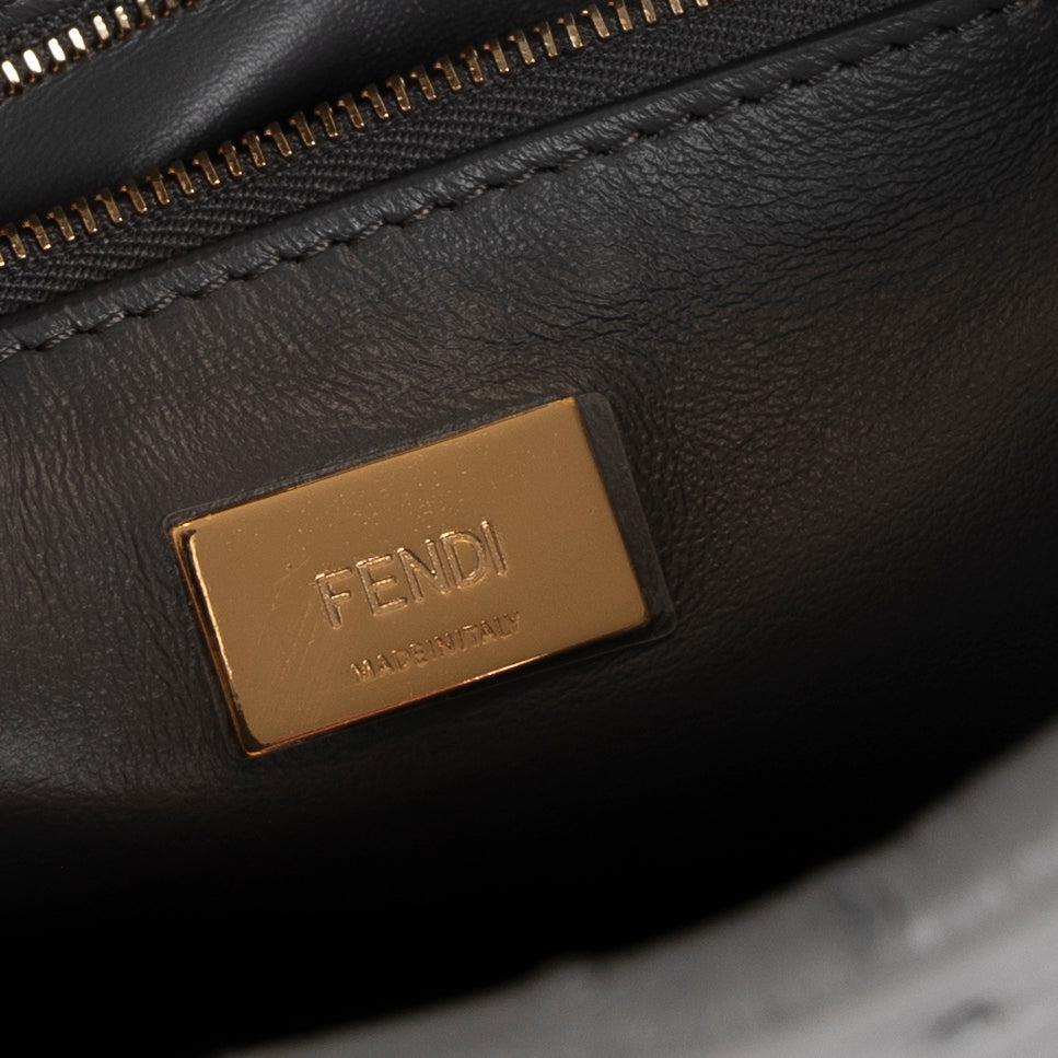 Fendi Ostrich Mini Peekaboo Isseu Bag