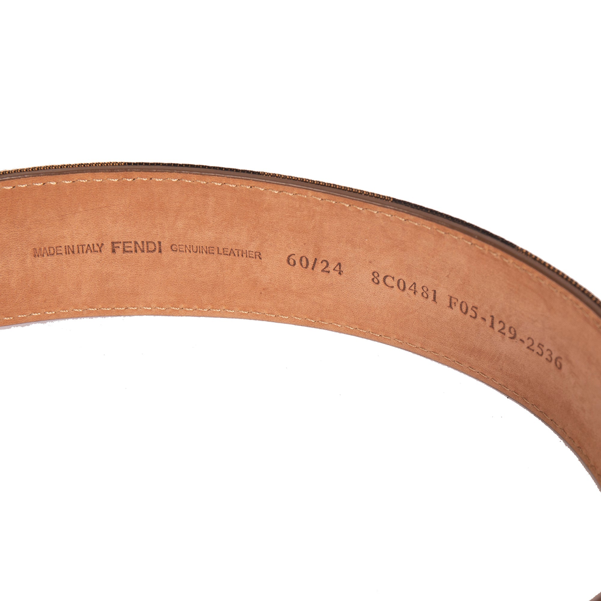 Fendi Pequin Striped Belt