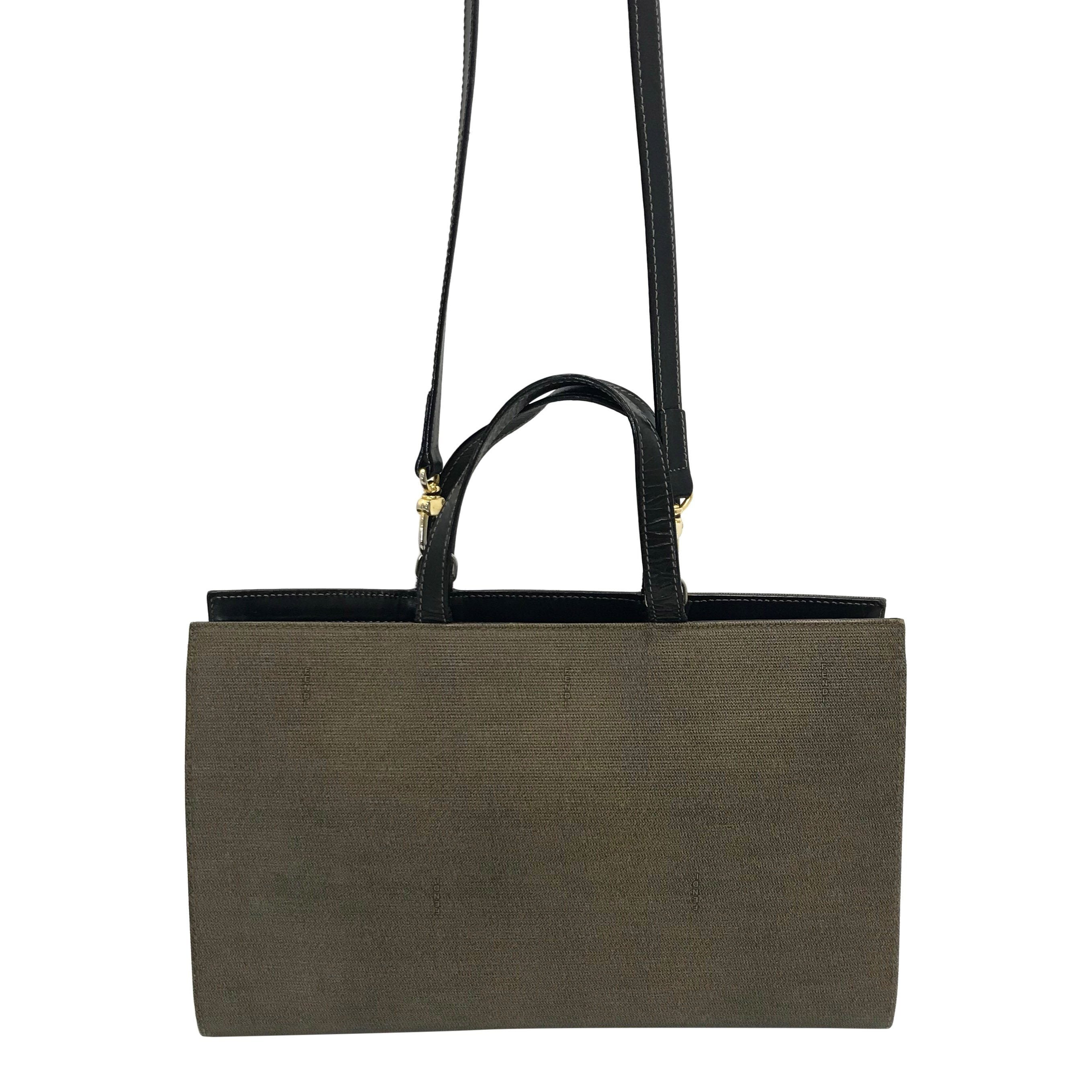 Fendi Roma Italy 1925 Logo Tote Bag