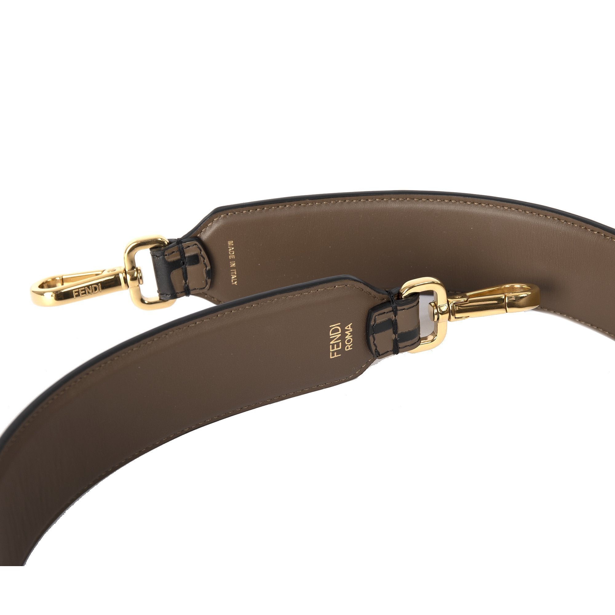 Fendi Strap You FF Leather Bag Strap