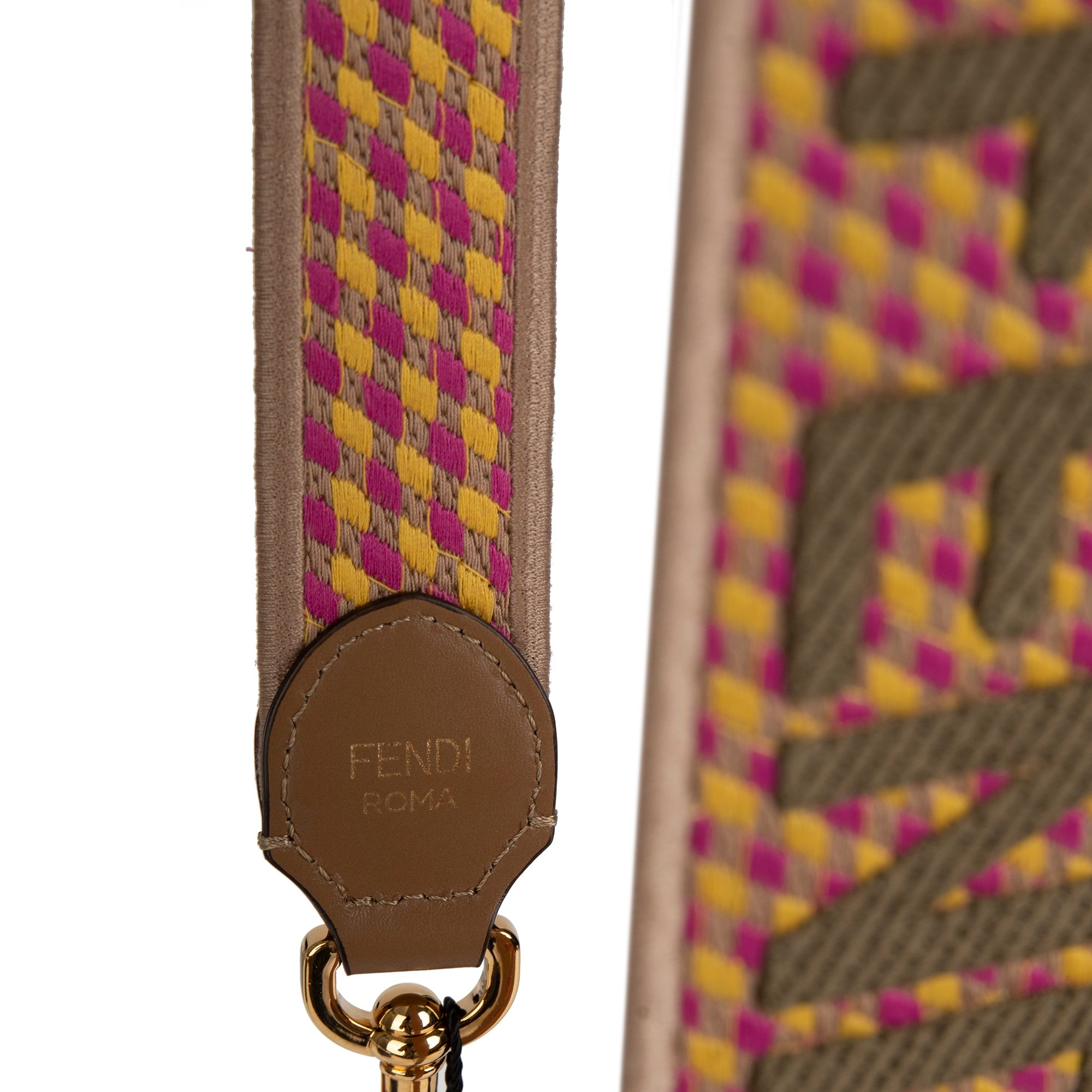 Fendi Strap You Pink Ribbon Shoulder Strap