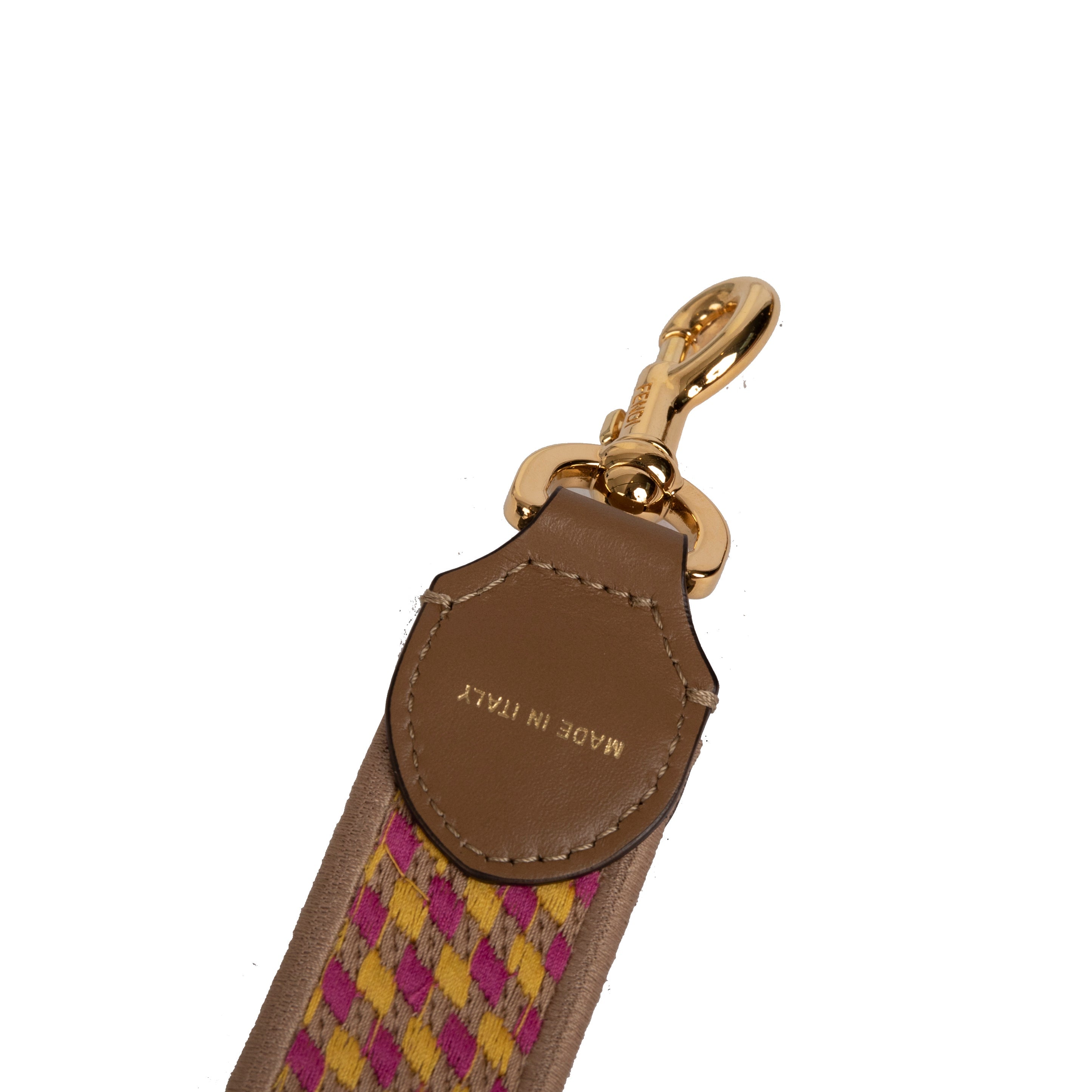 Fendi Strap You Pink Ribbon Shoulder Strap