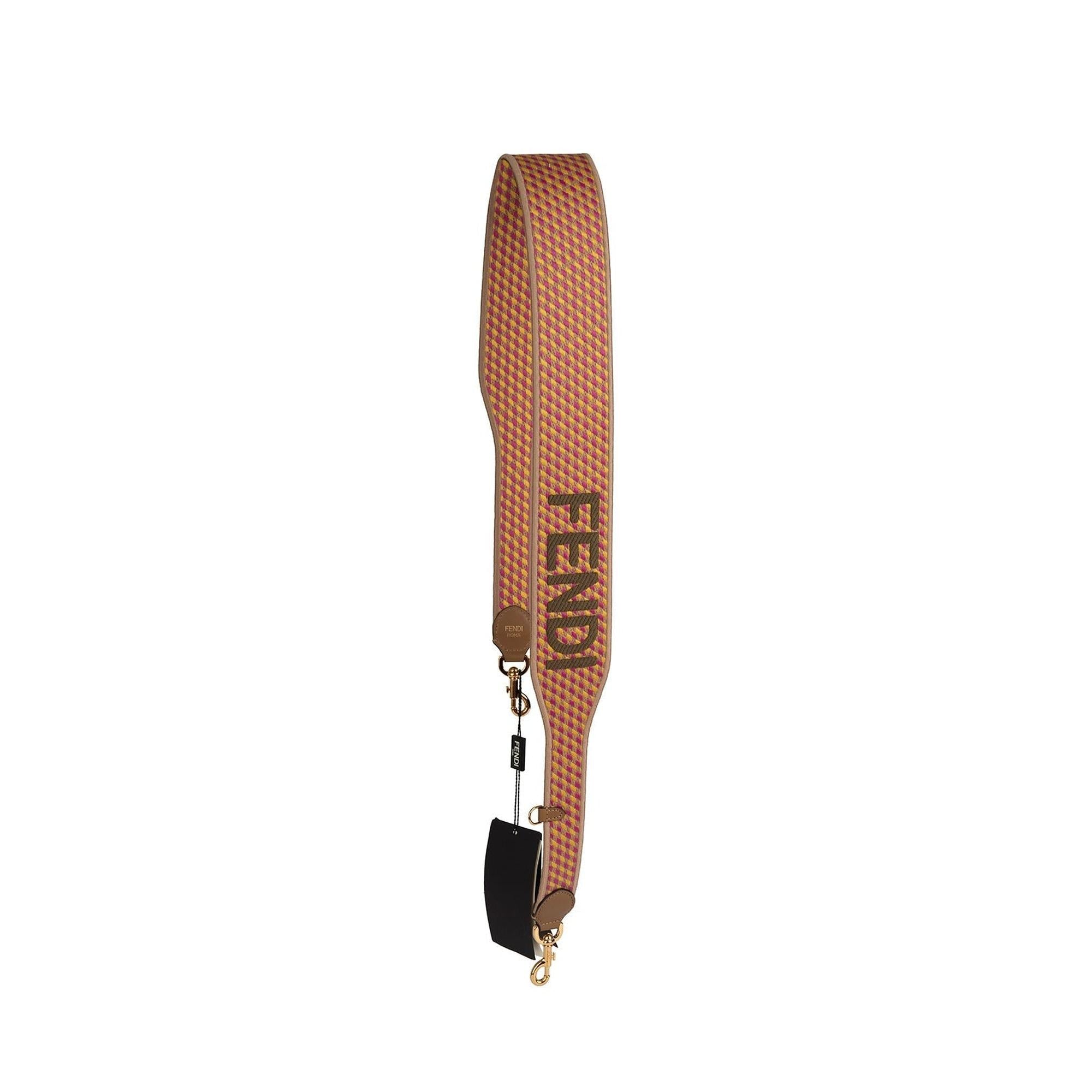 Fendi Strap You Pink Ribbon Shoulder Strap