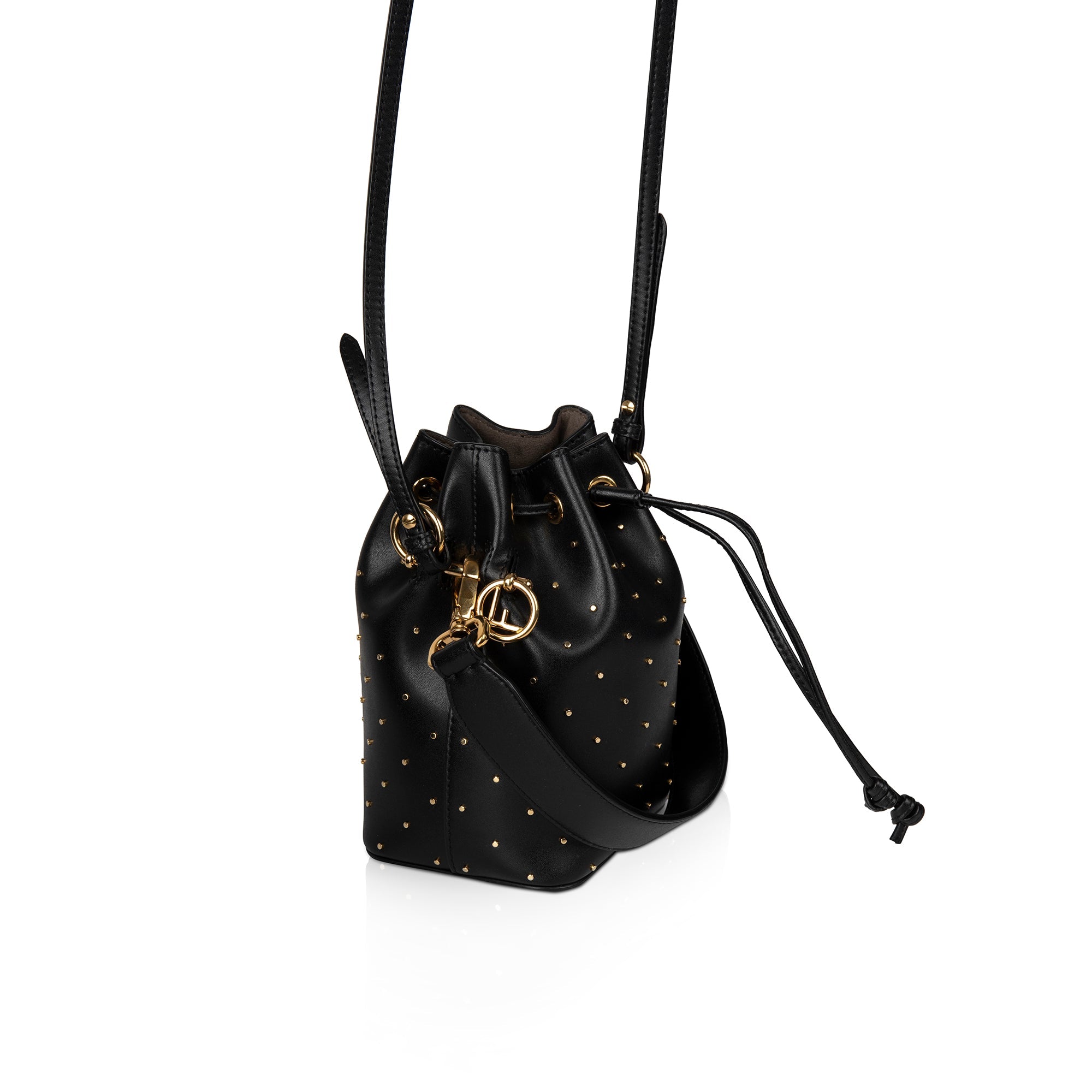 Fendi Studded Mini Mon Tresor Bucket Bag
