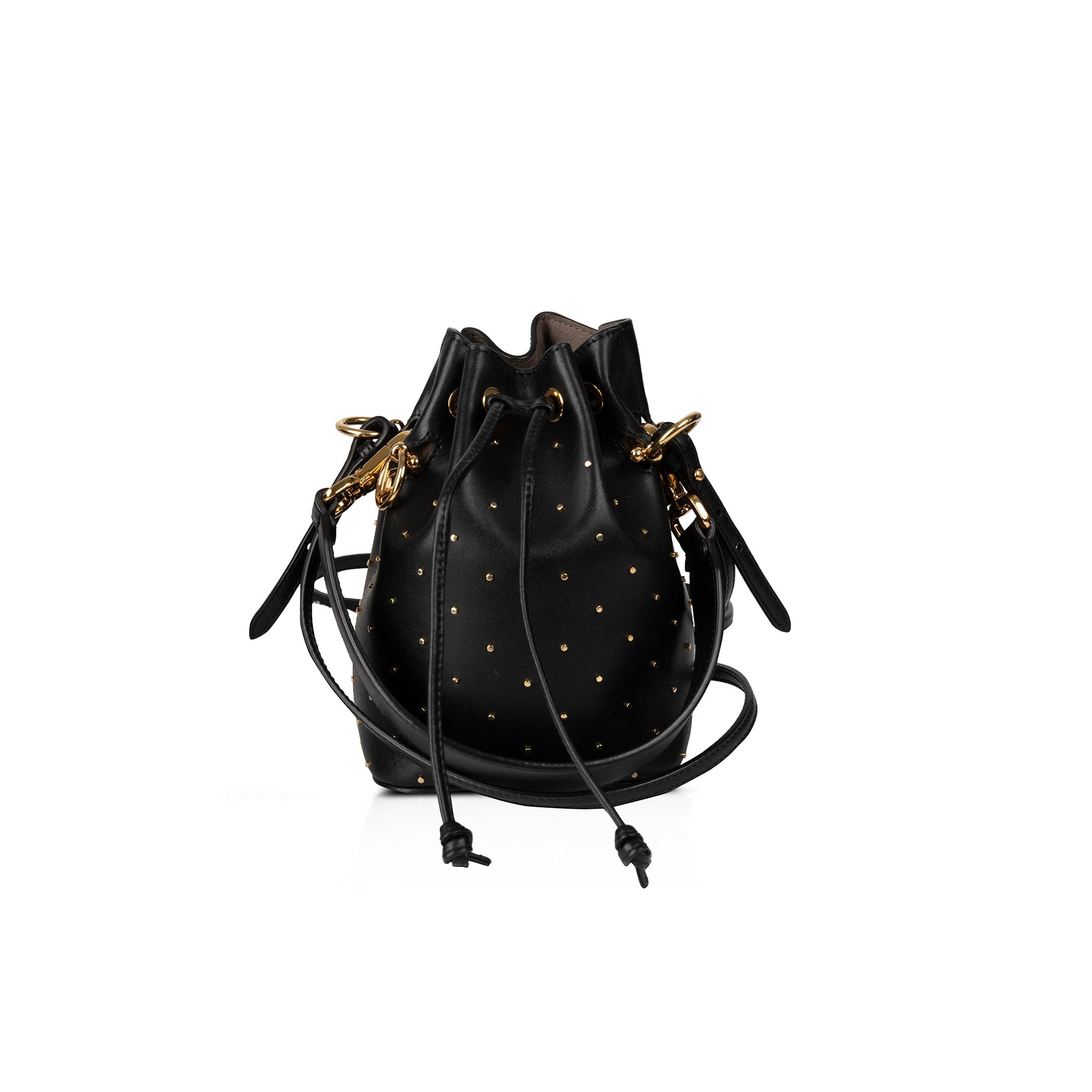Fendi Studded Mini Mon Tresor Bucket Bag