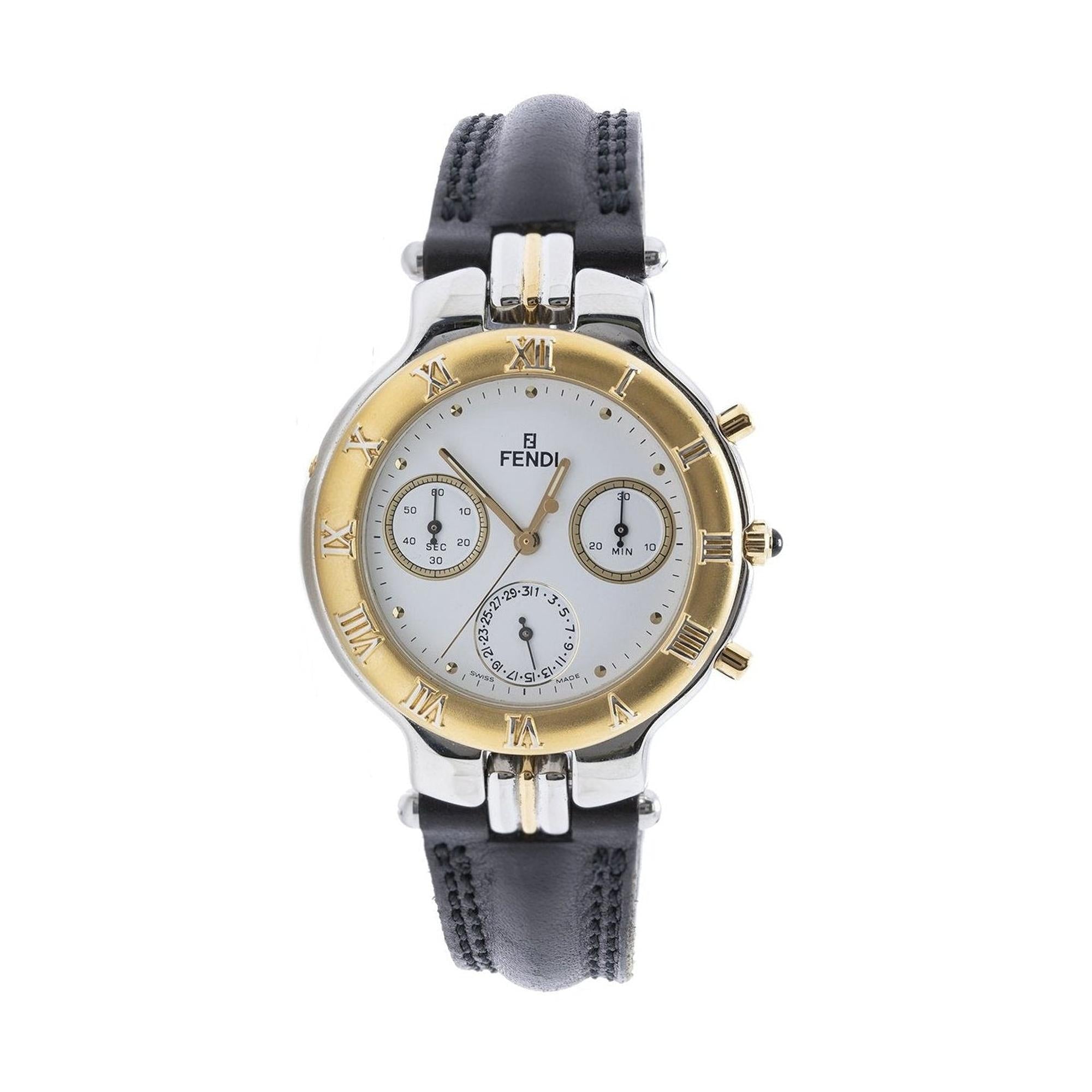 Fendi Two-Tone 950G Chronograph Watch
