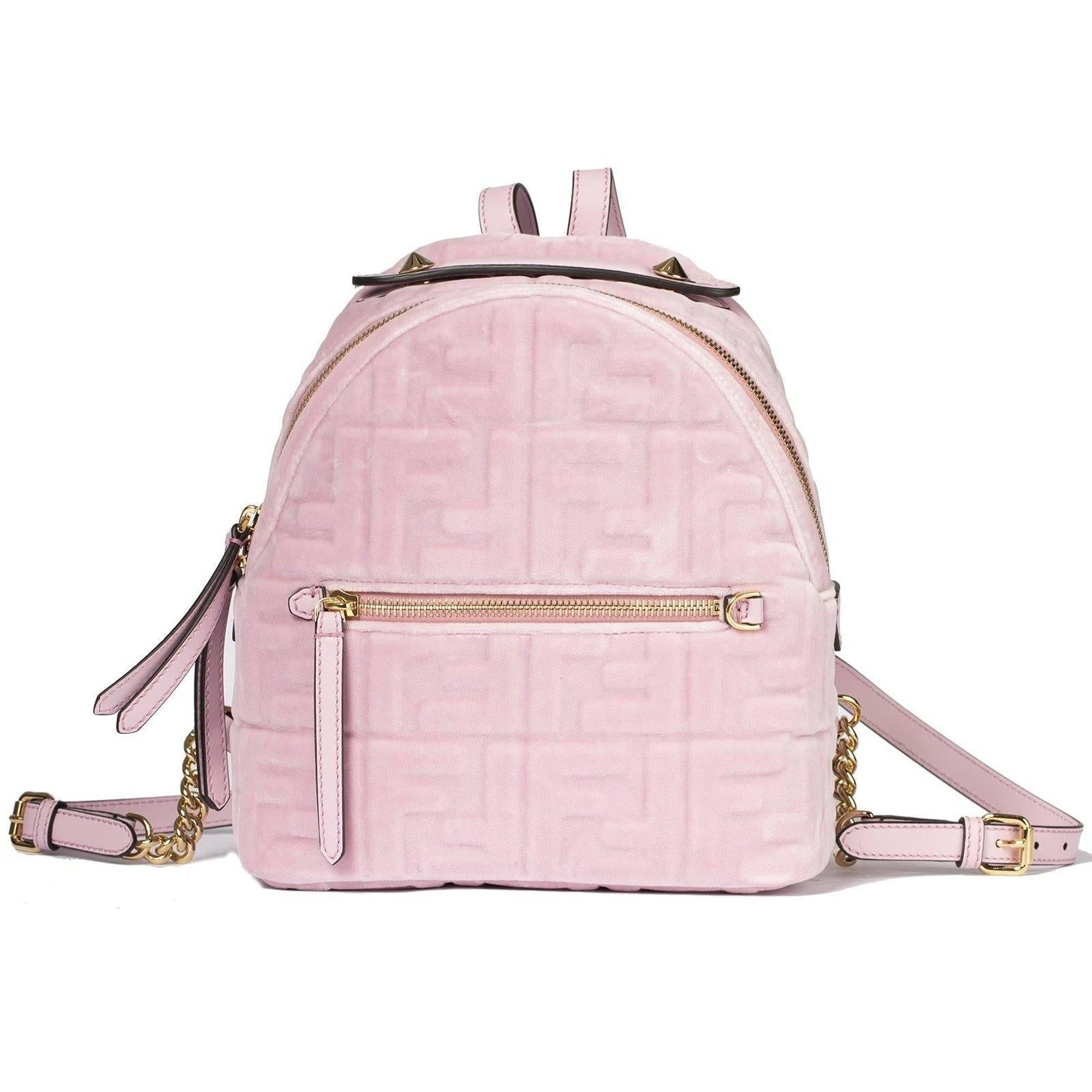 Fendi Velvet Mini Backpack