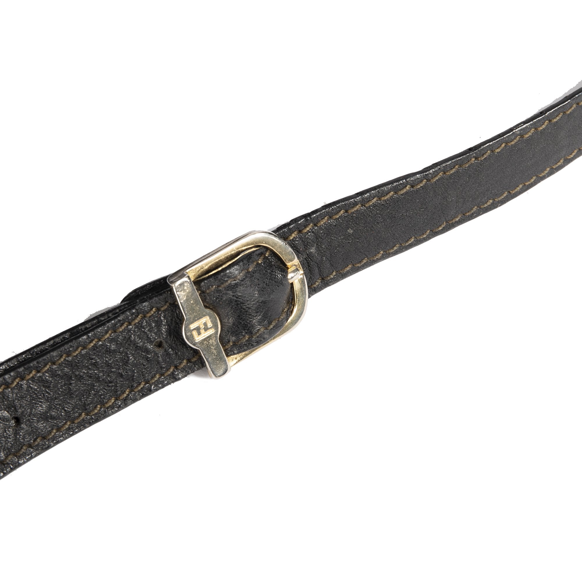 Fendi Vintage Checkered Bucket Bag