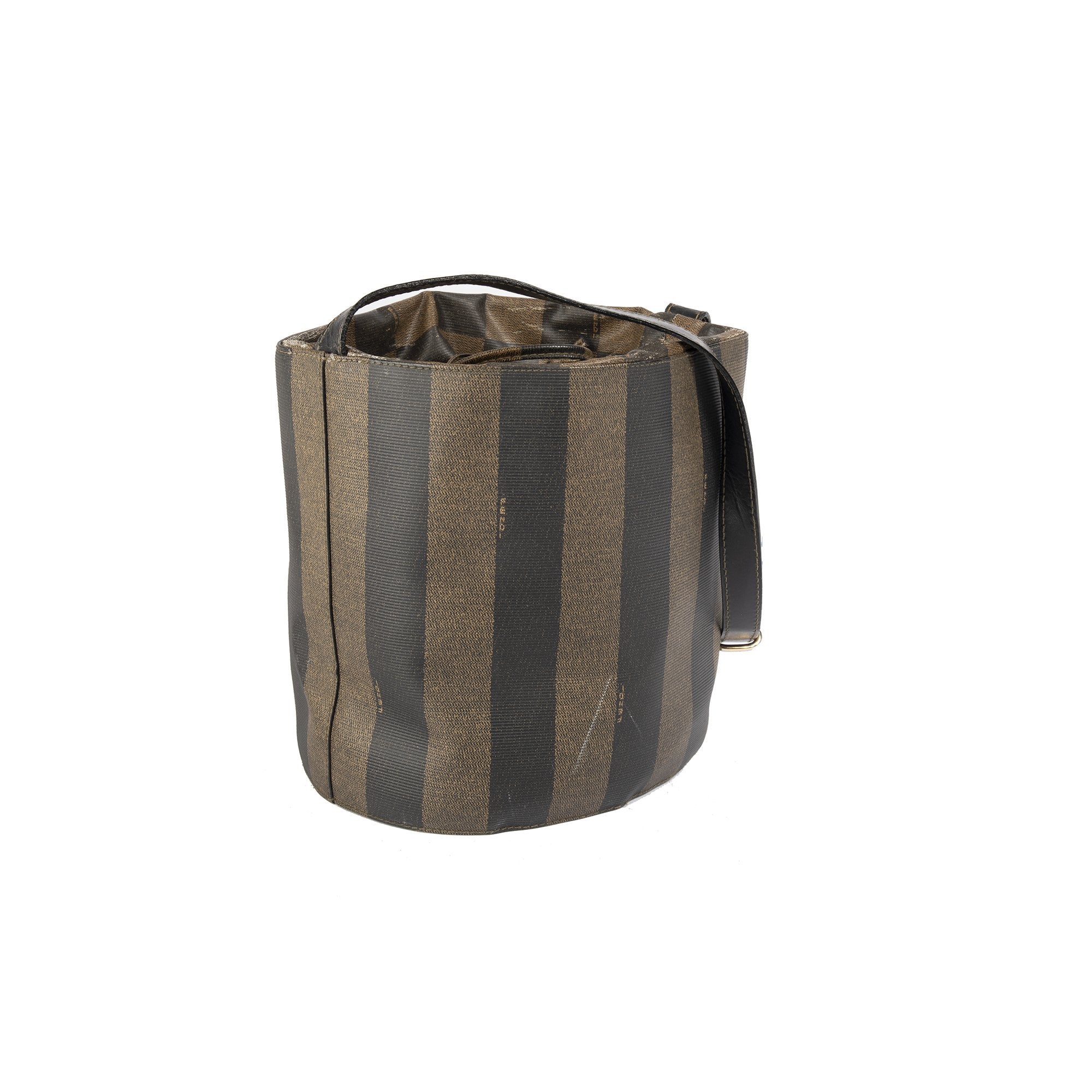 Fendi Vintage Pequin Bucket Bag