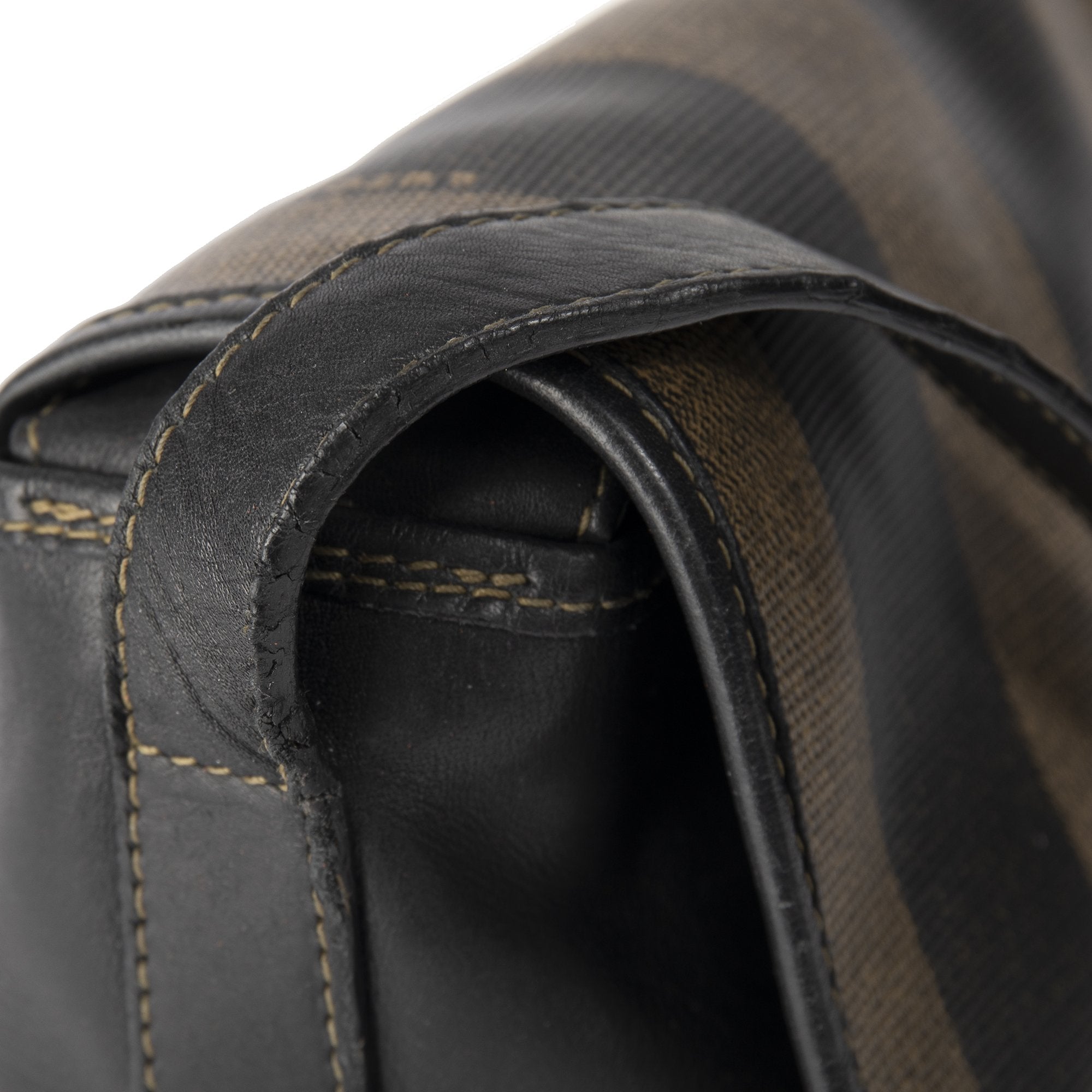 Fendi Vintage Pequin Crossbody Bag