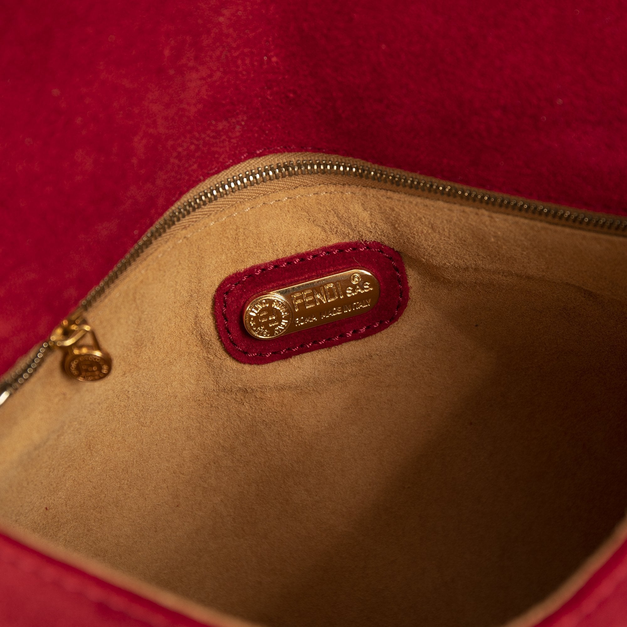 Fendi Vintage Suede Crossbody Bag