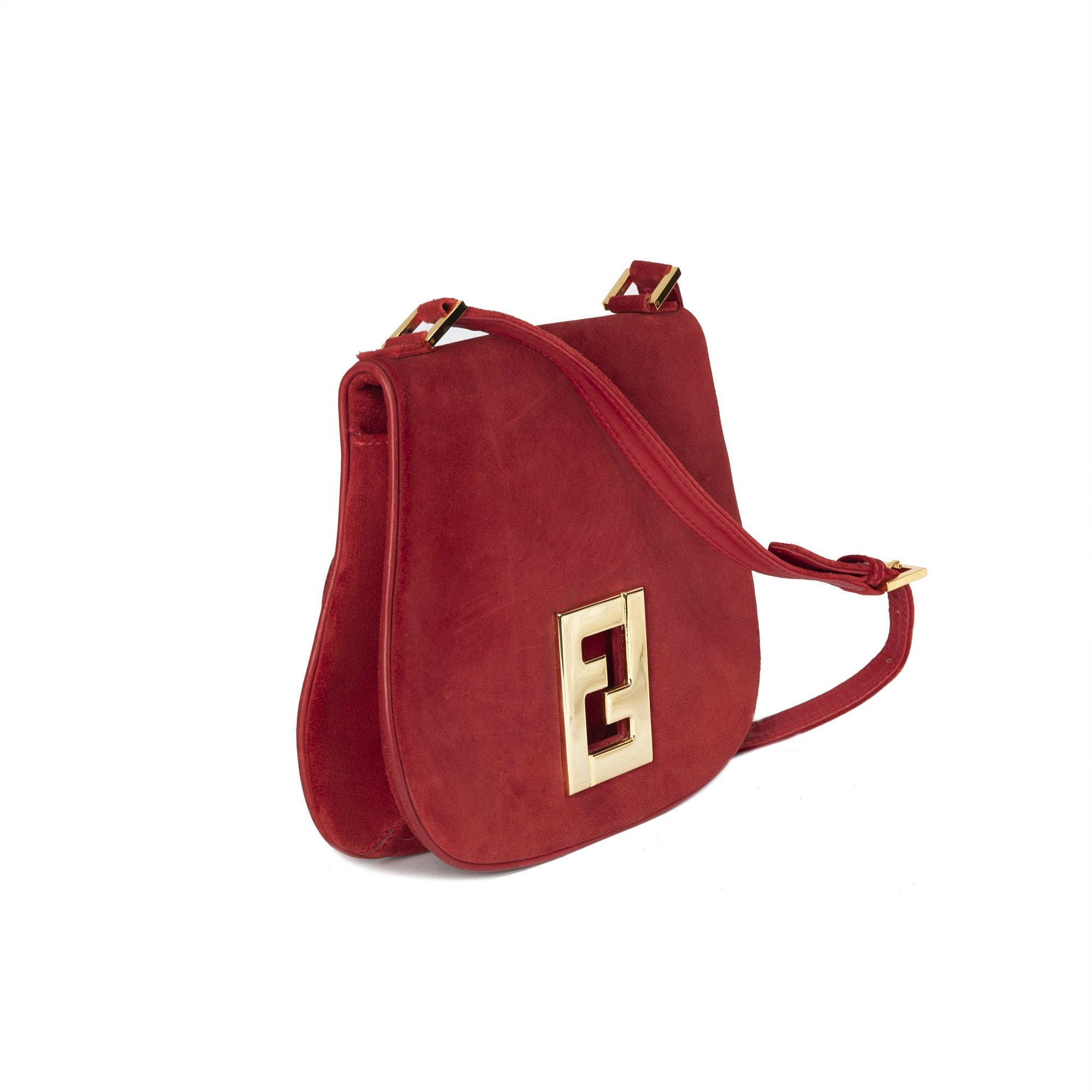Fendi Vintage Suede Crossbody Bag