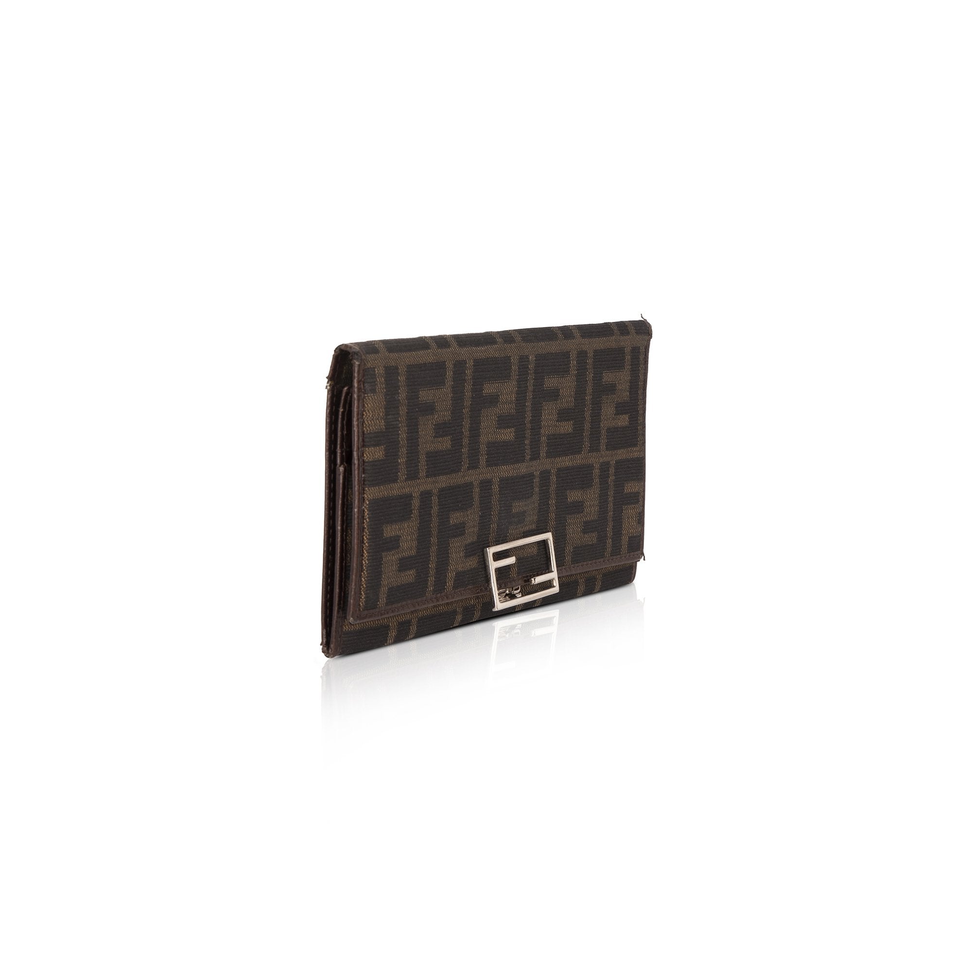 Fendi Vintage Zucca FF Logo Continental Wallet