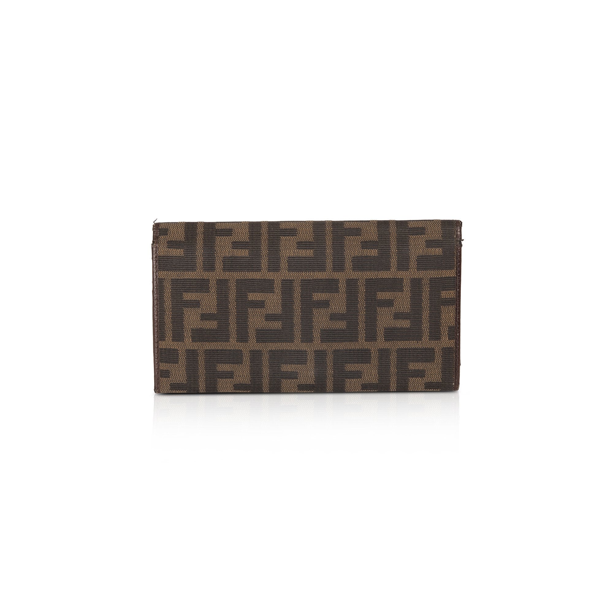 Fendi Vintage Zucca FF Logo Continental Wallet