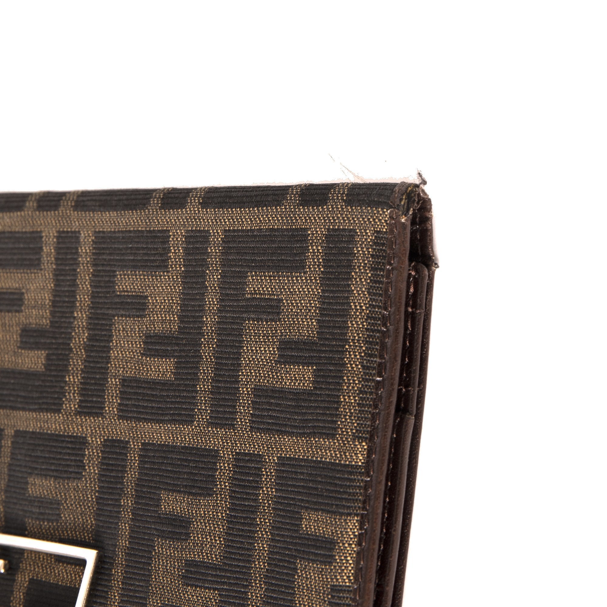Fendi Vintage Zucca FF Logo Continental Wallet