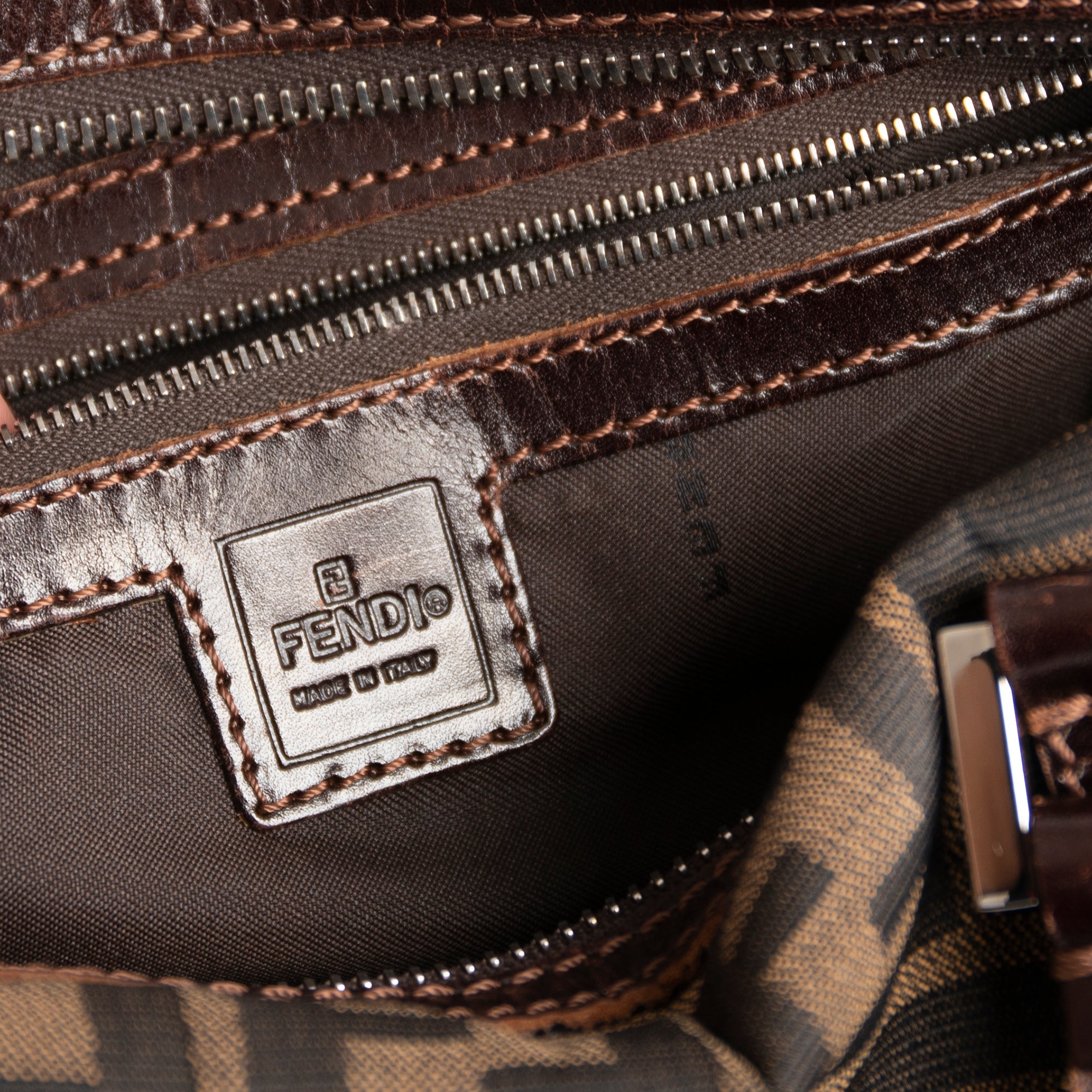 Fendi Zucca Boston Bag