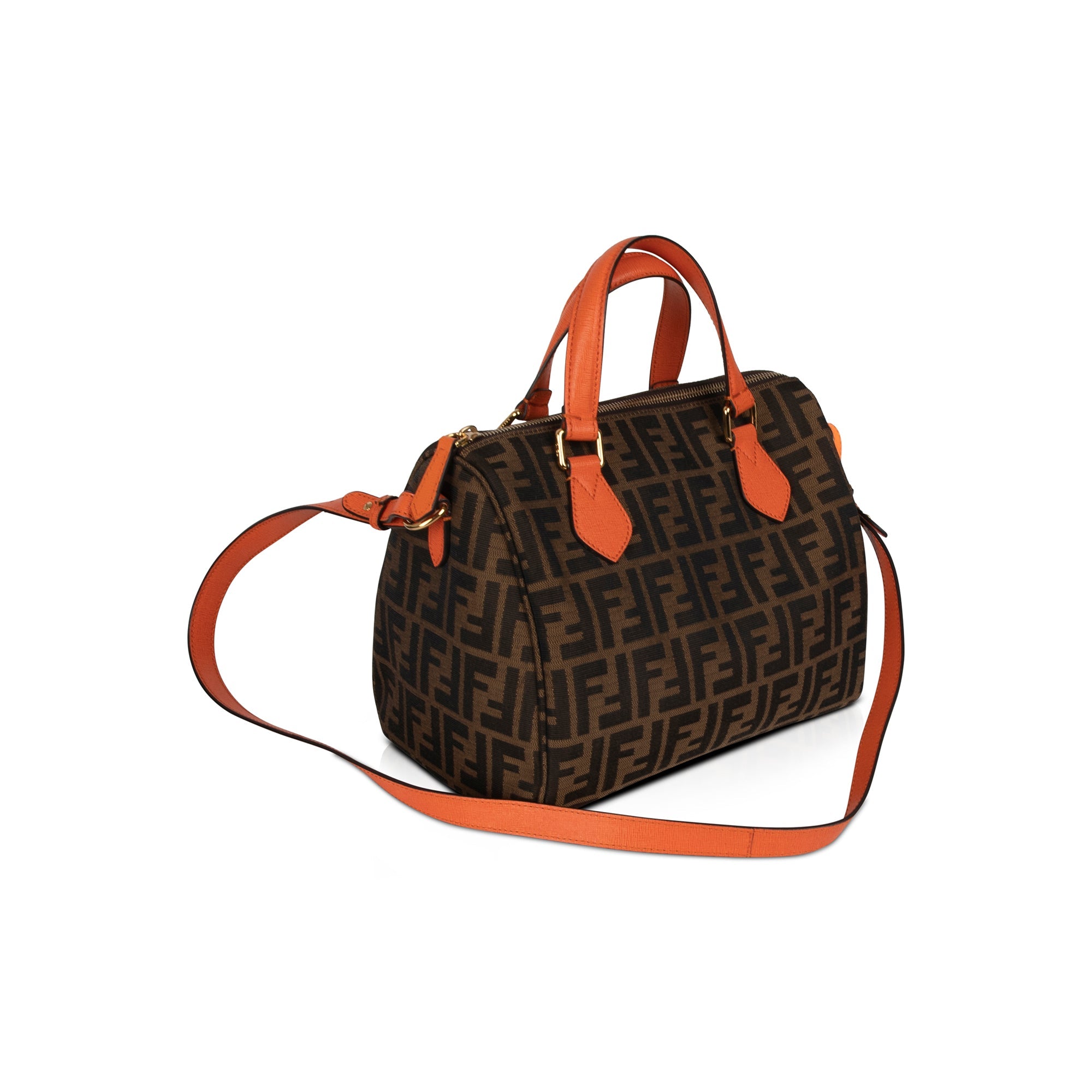 Fendi Zucca Boston Bag w/ Strap