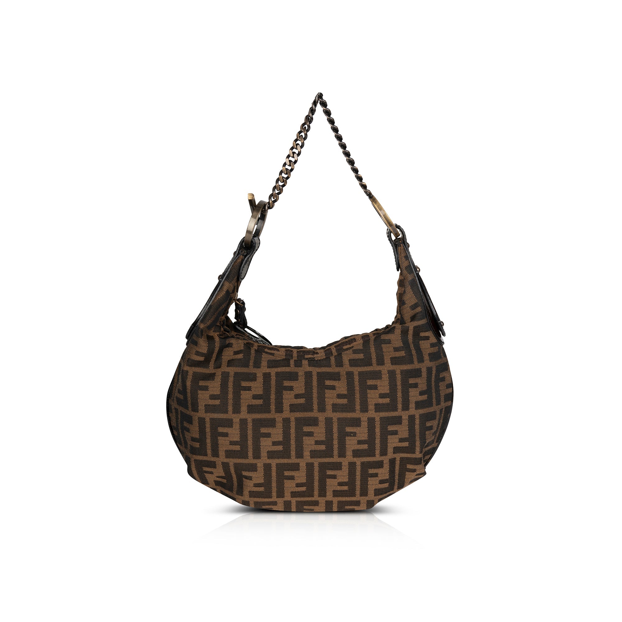 Fendi Zucca Chef Chain Small Hobo Bag