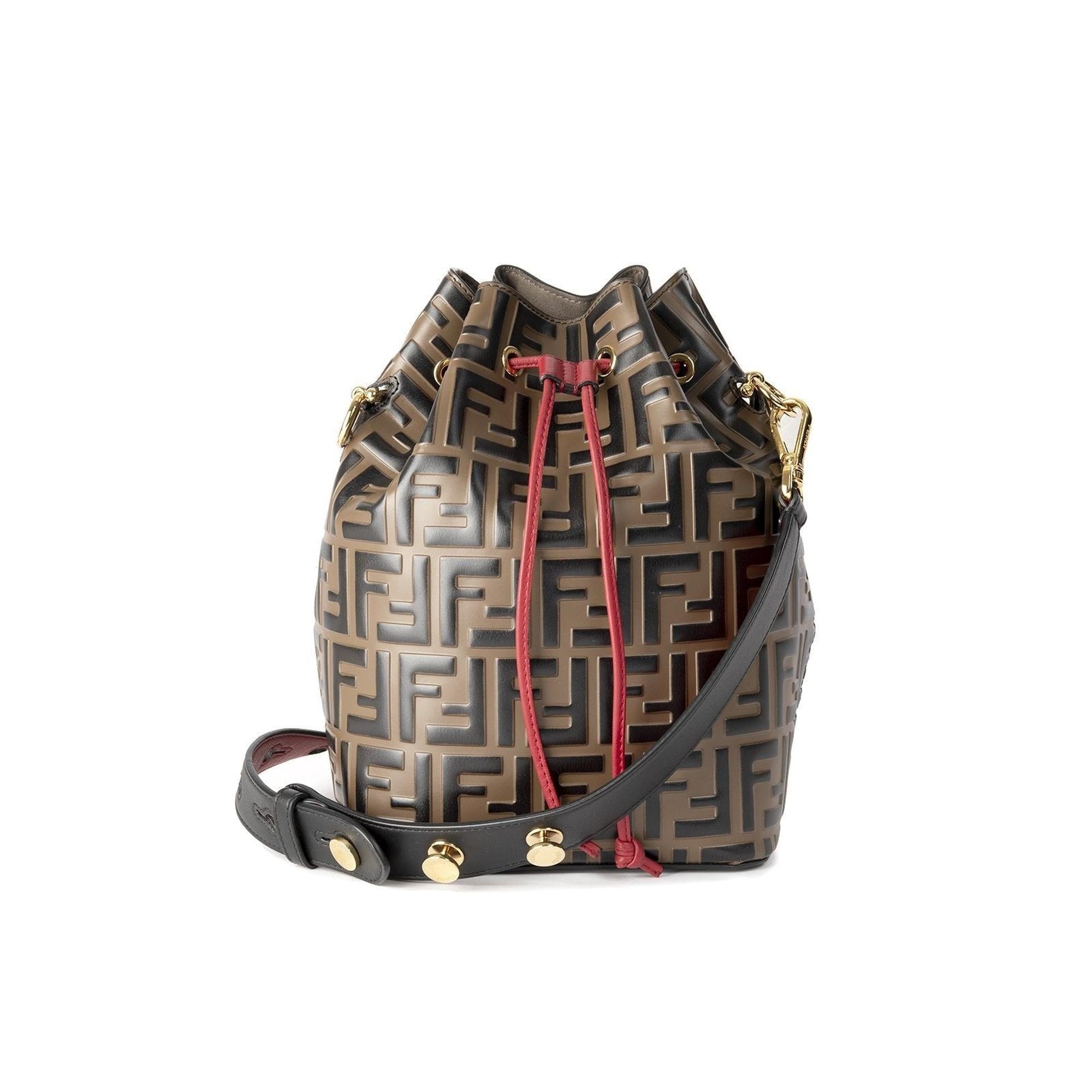 Fendi Zucca Mon Tressor Bucket Bag