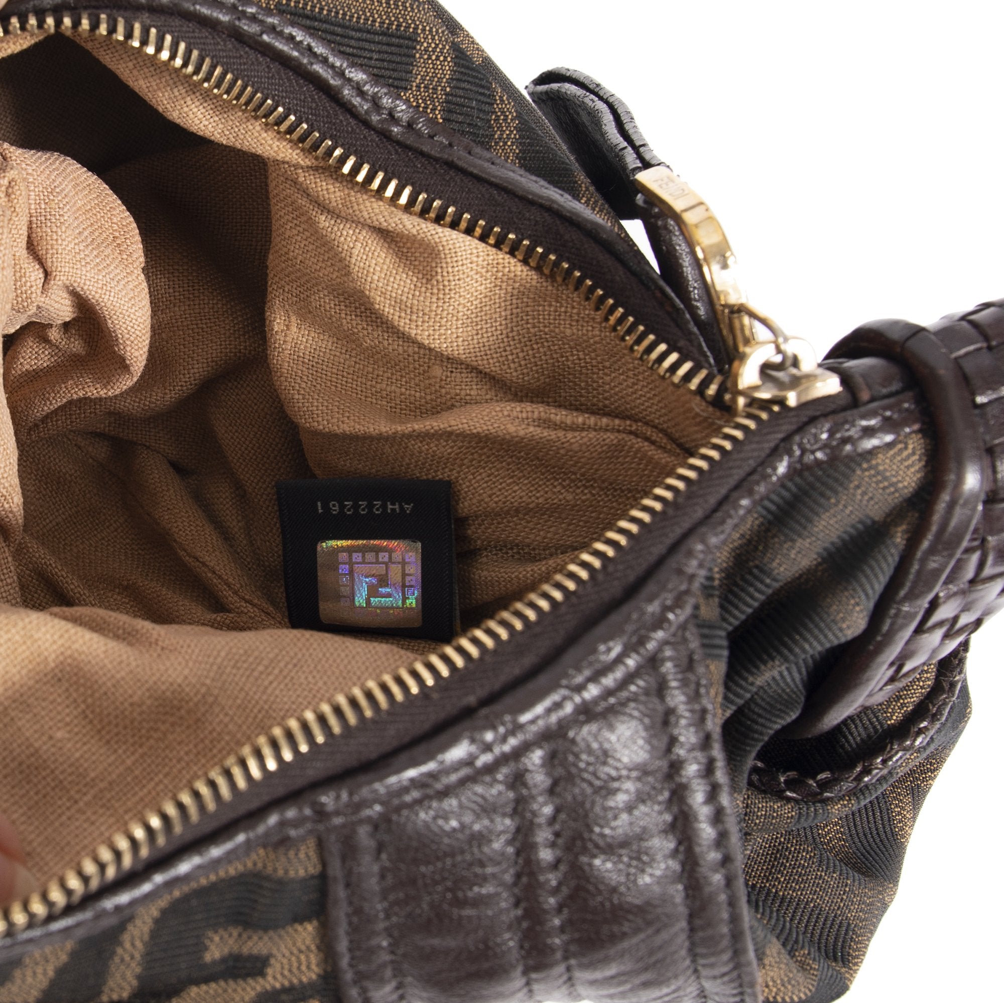 Fendi Zucca Spy Hobo