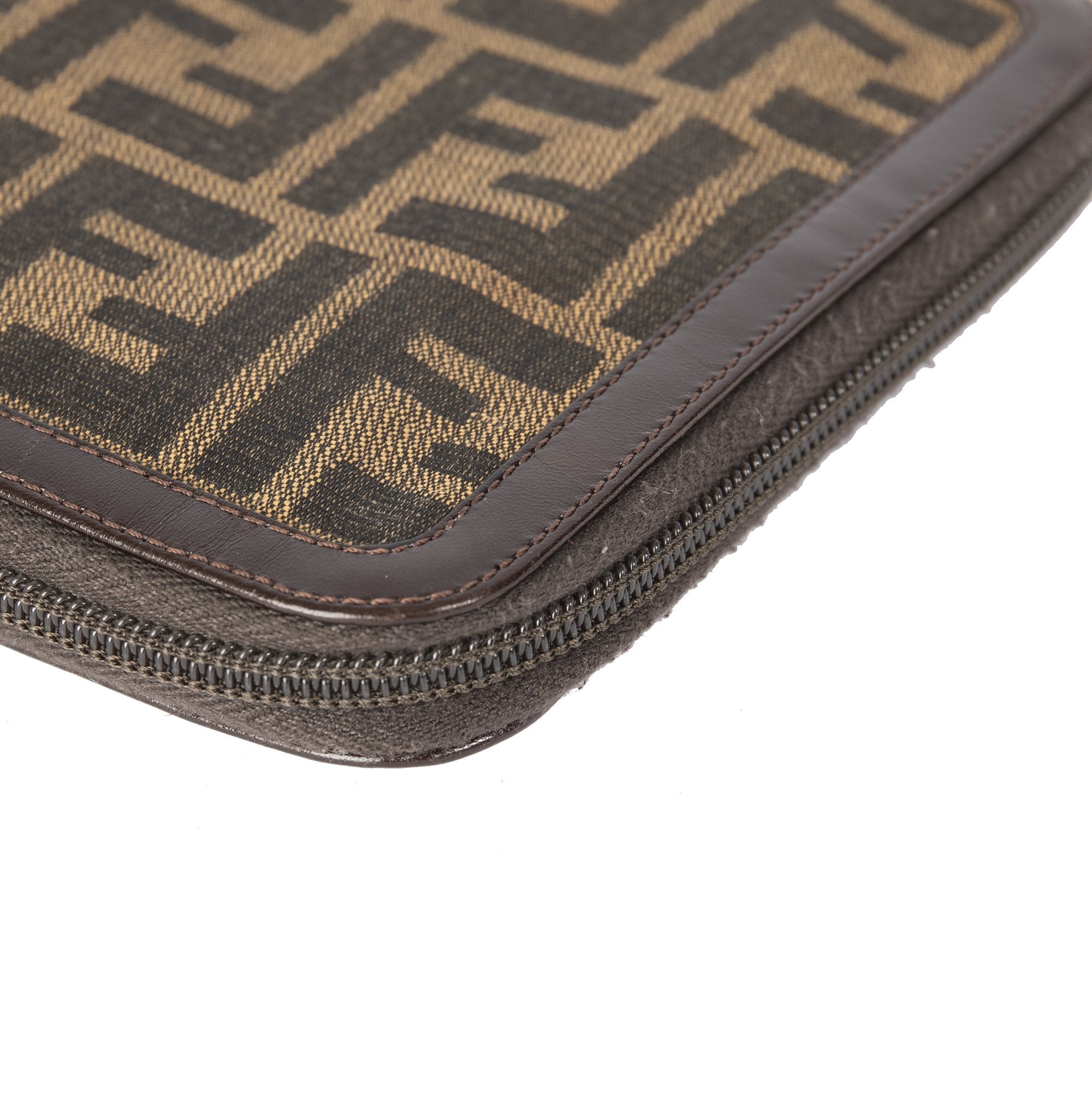 Fendi Zucca Zip Agenda w/ Box