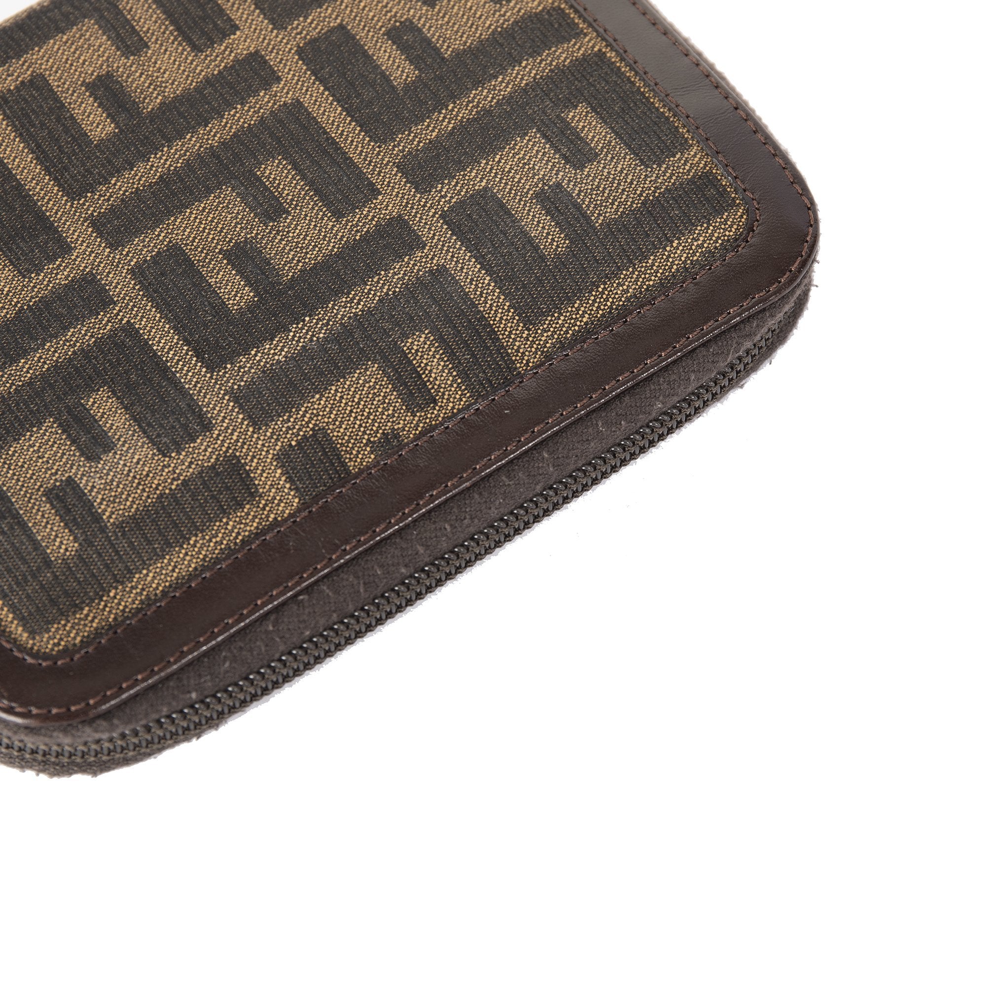 Fendi Zucca Zip Agenda w/ Box