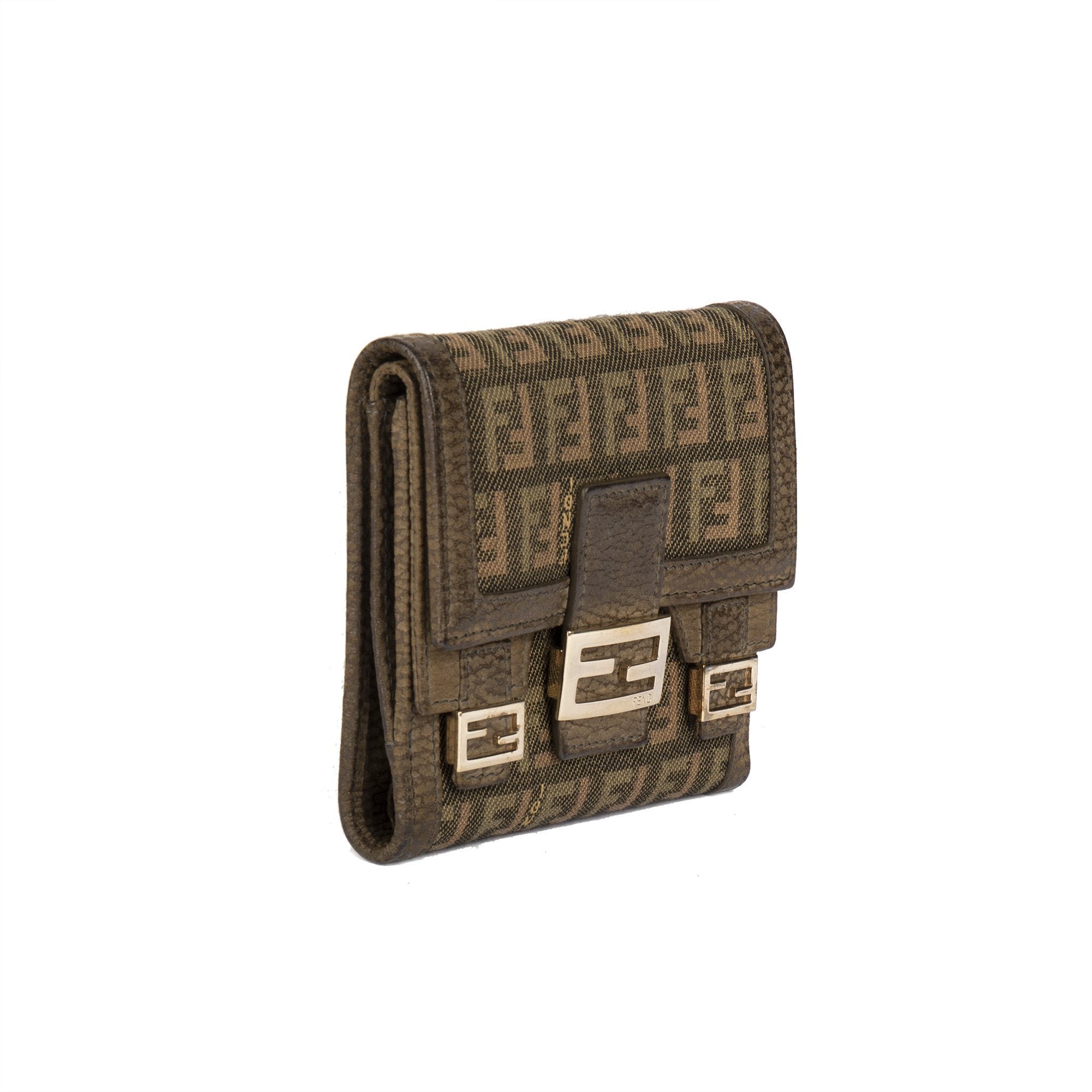 Fendi Zucchino Compact Wallet