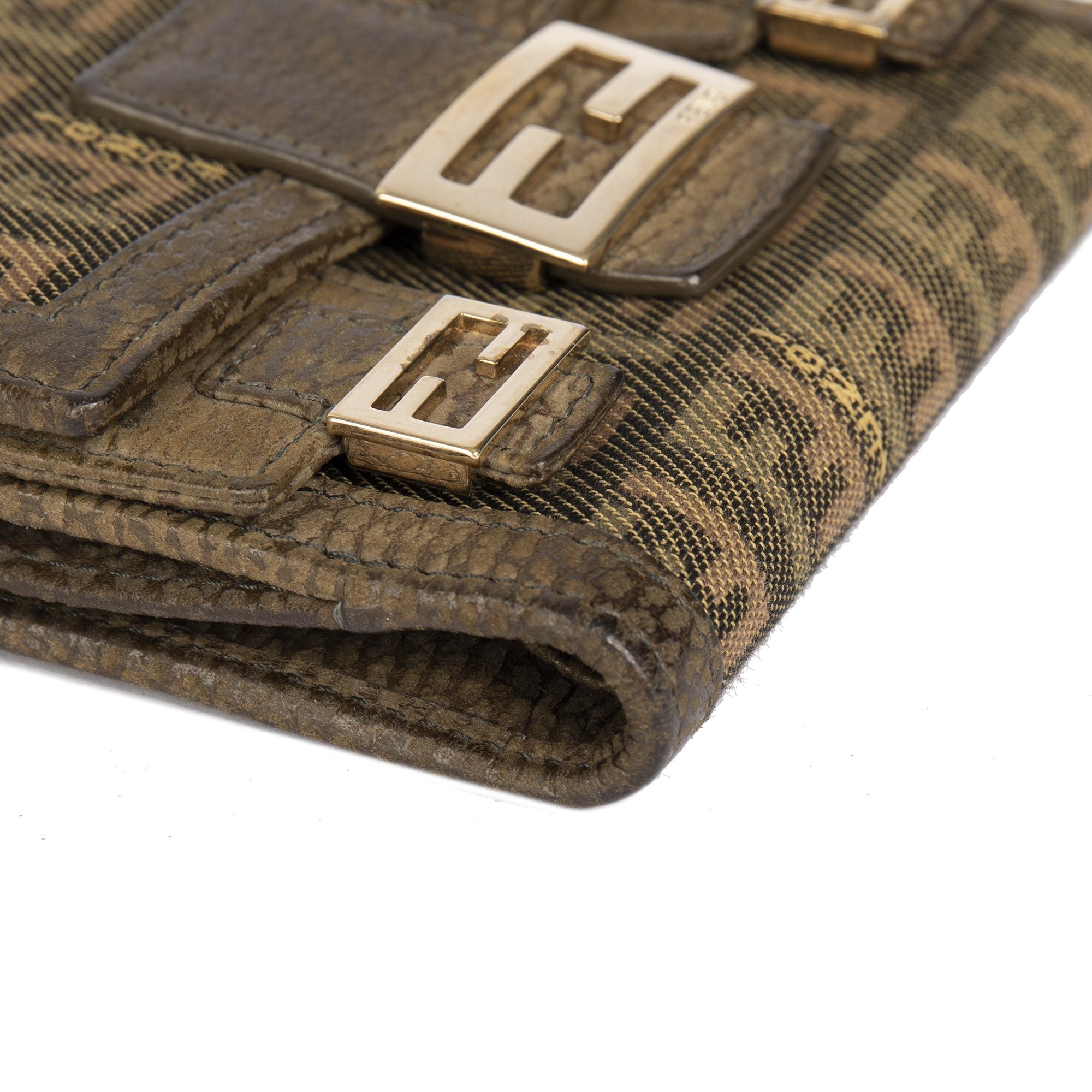 Fendi Zucchino Compact Wallet