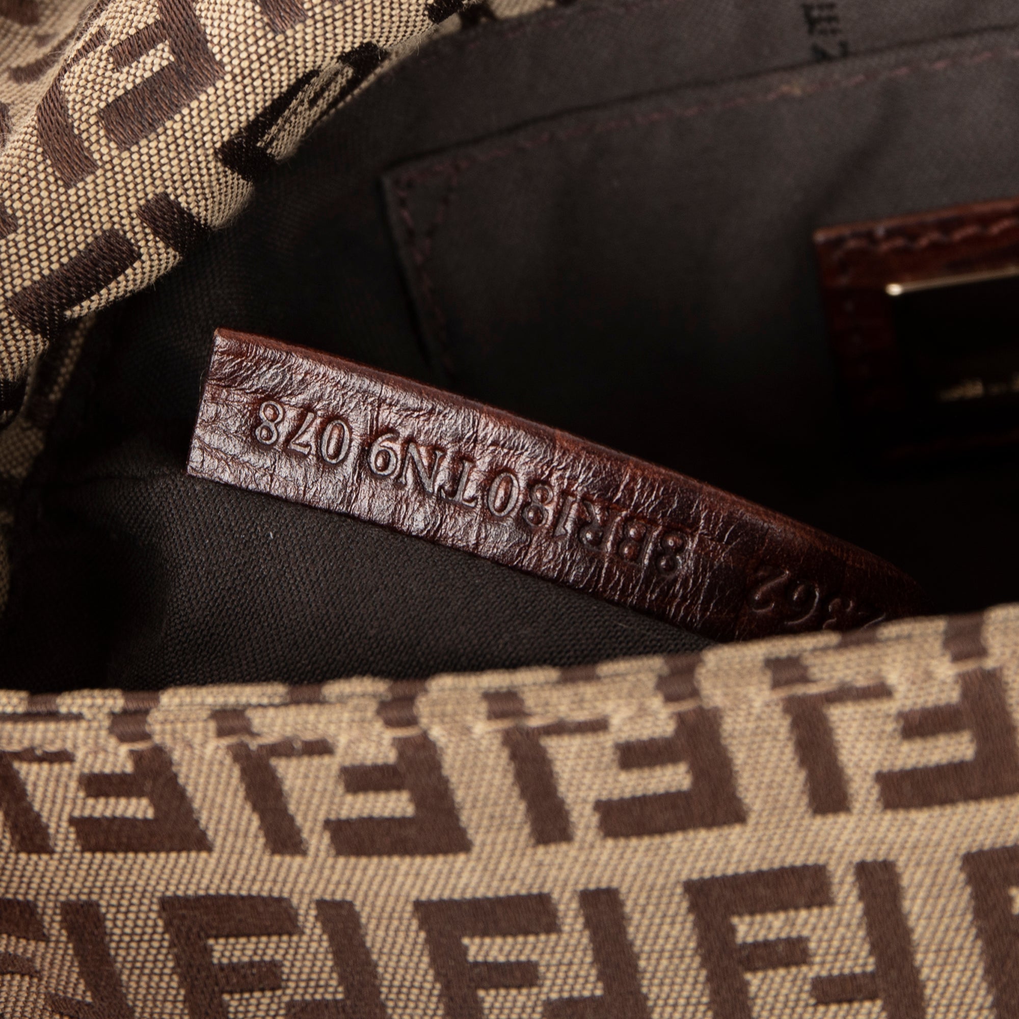 Fendi Zucchino Mini Mama Baguette Bag