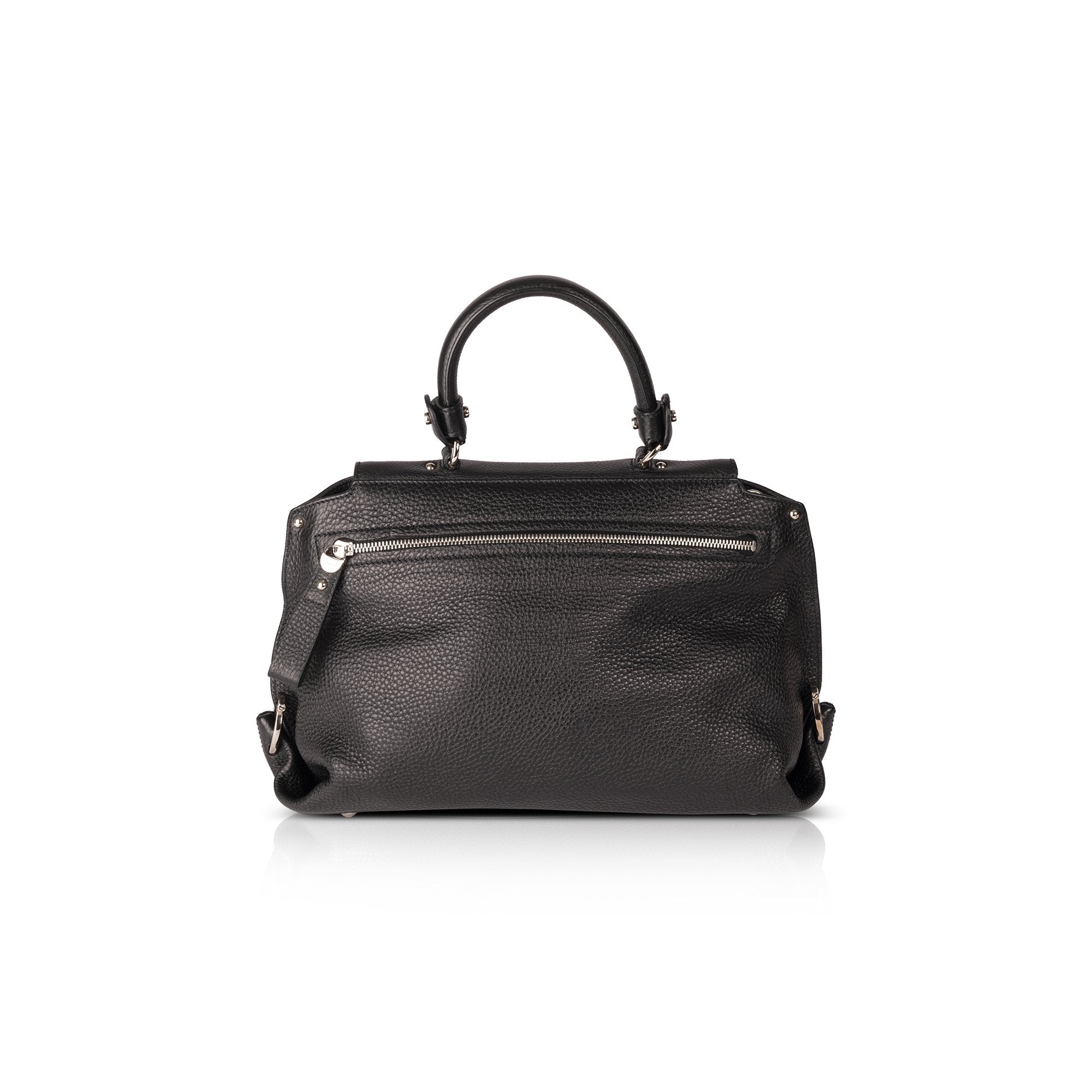 Ferragamo Gancini Leather Handle Bag