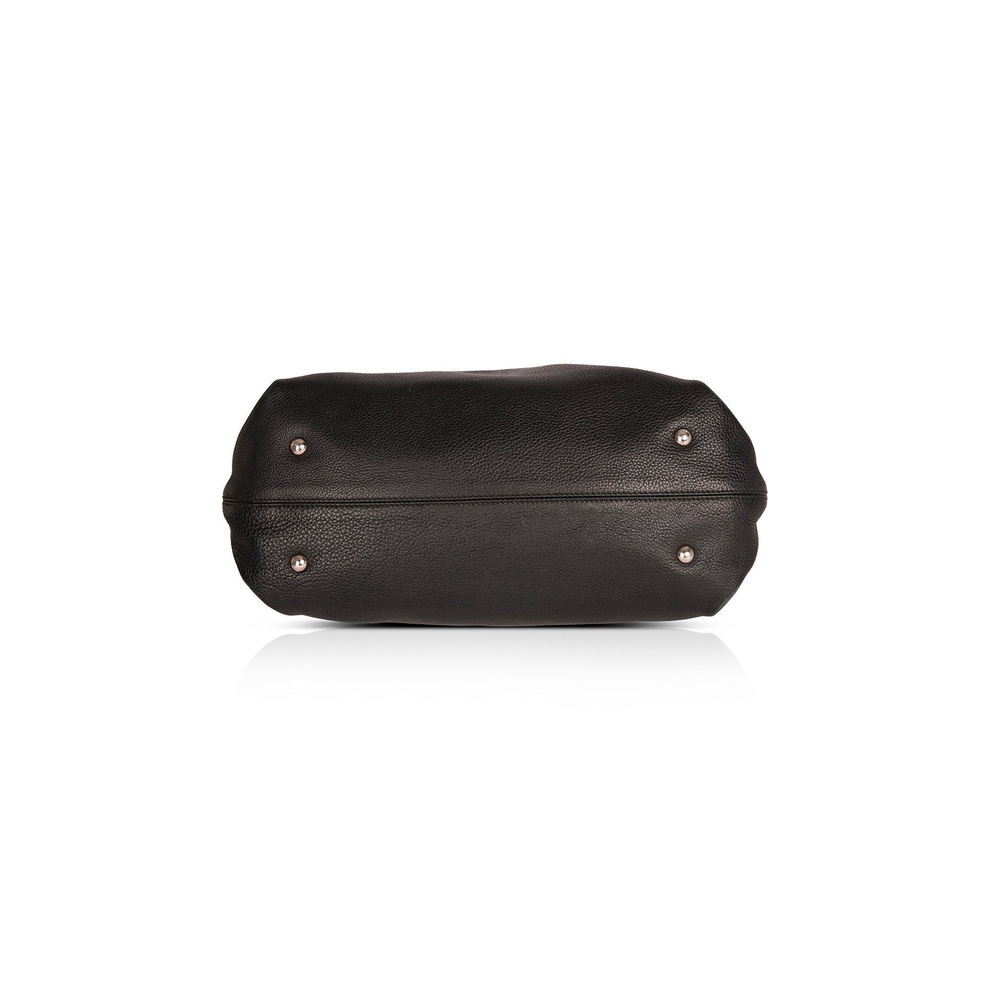 Ferragamo Gancini Leather Handle Bag