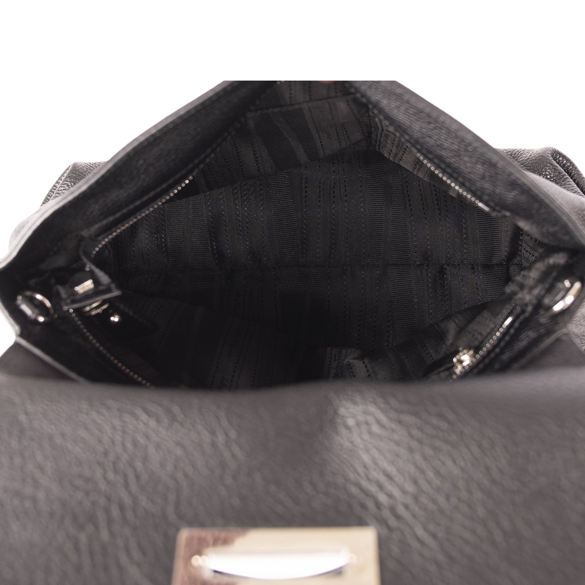 Ferragamo Gancini Leather Handle Bag