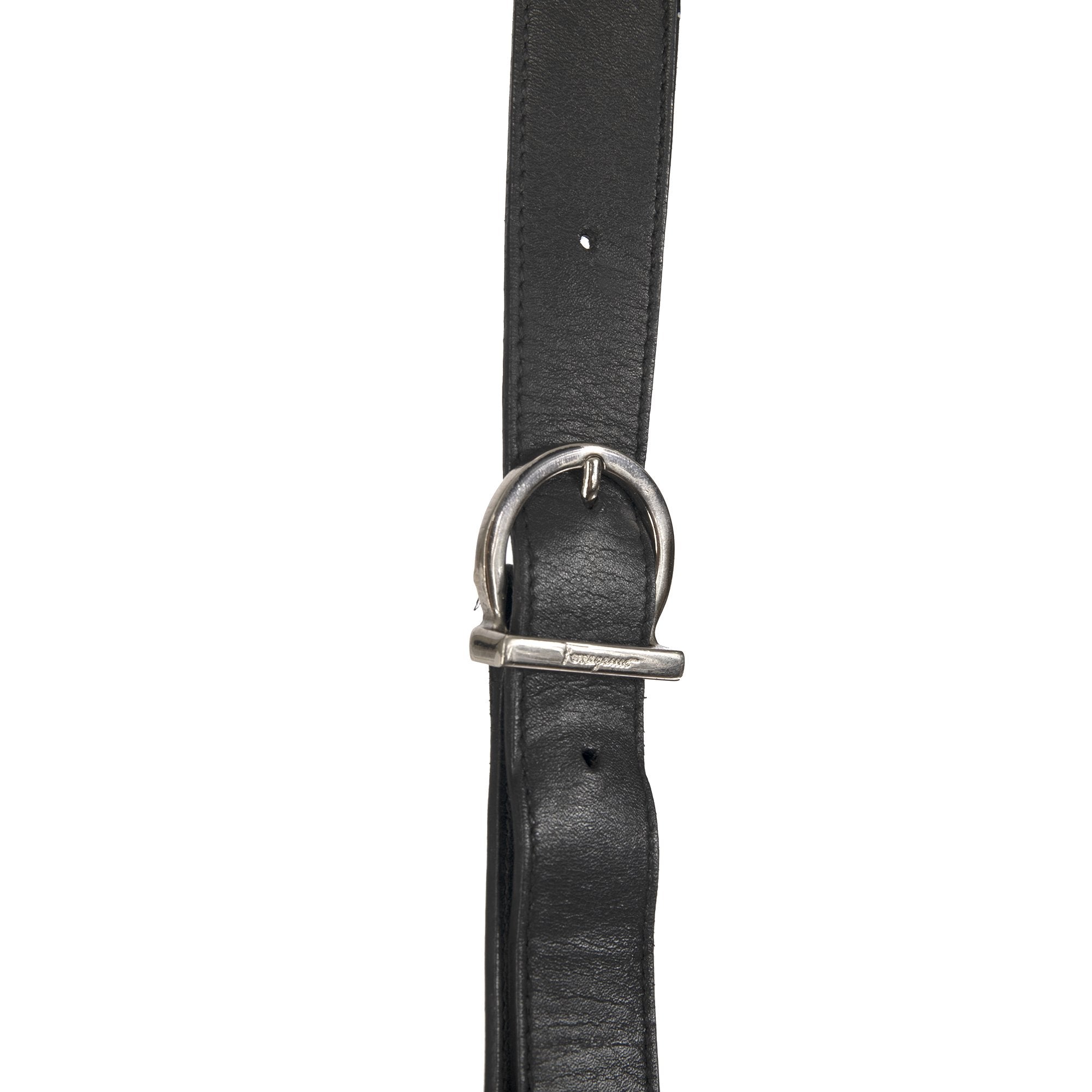 Ferragamo Gancini Leather Shoulder Bag