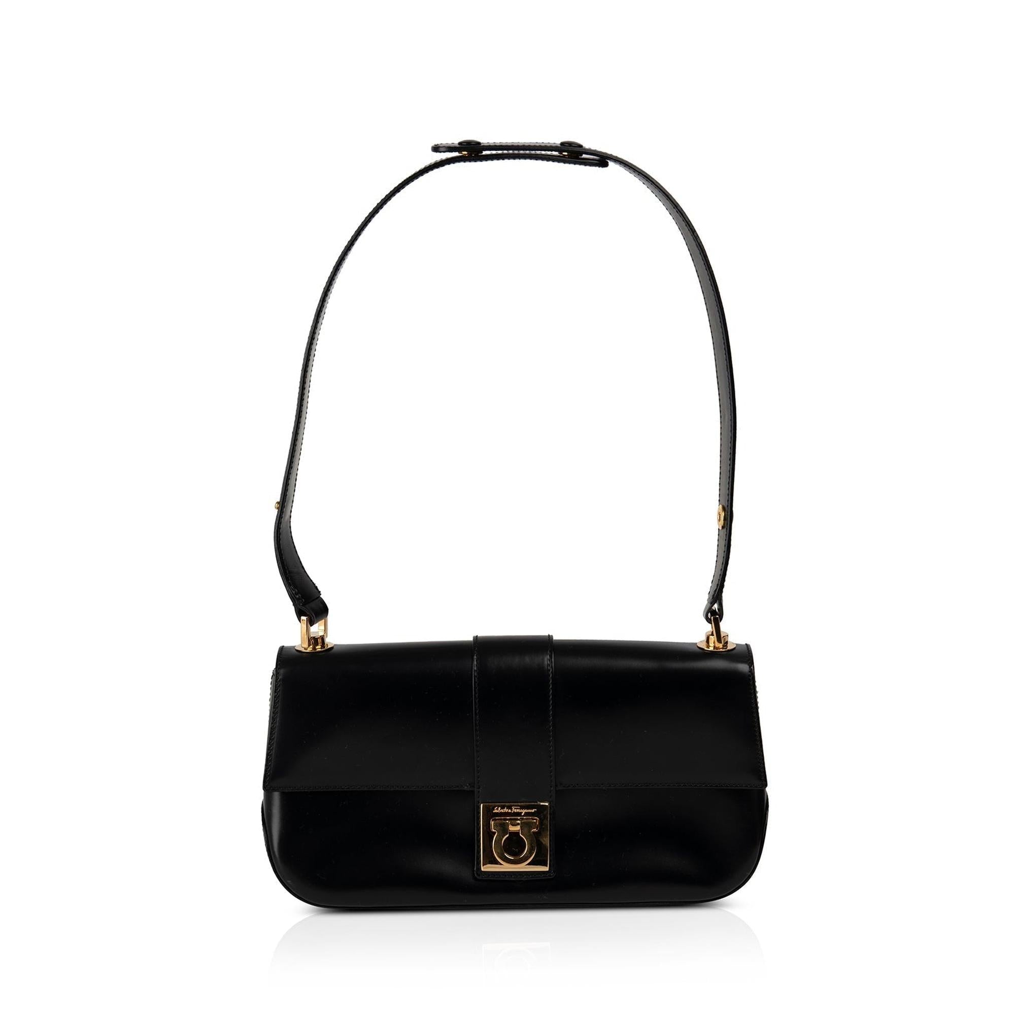 Ferragamo Gancio Flip-Lock Shoulder Bag