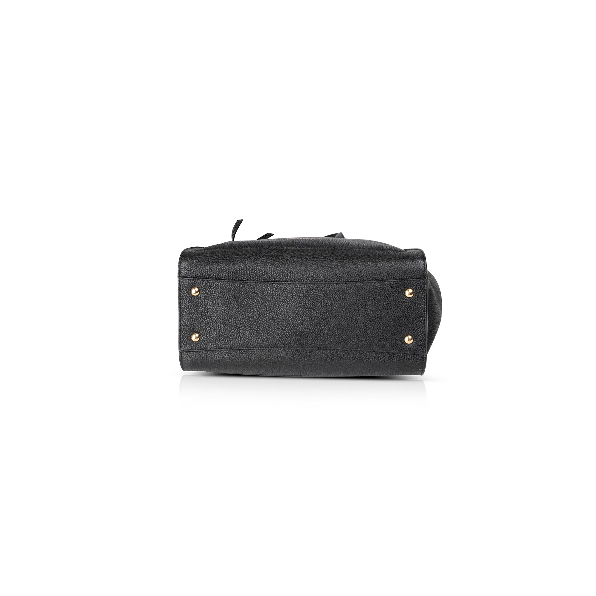 Ferragamo Medium Black Leather Amy Tote