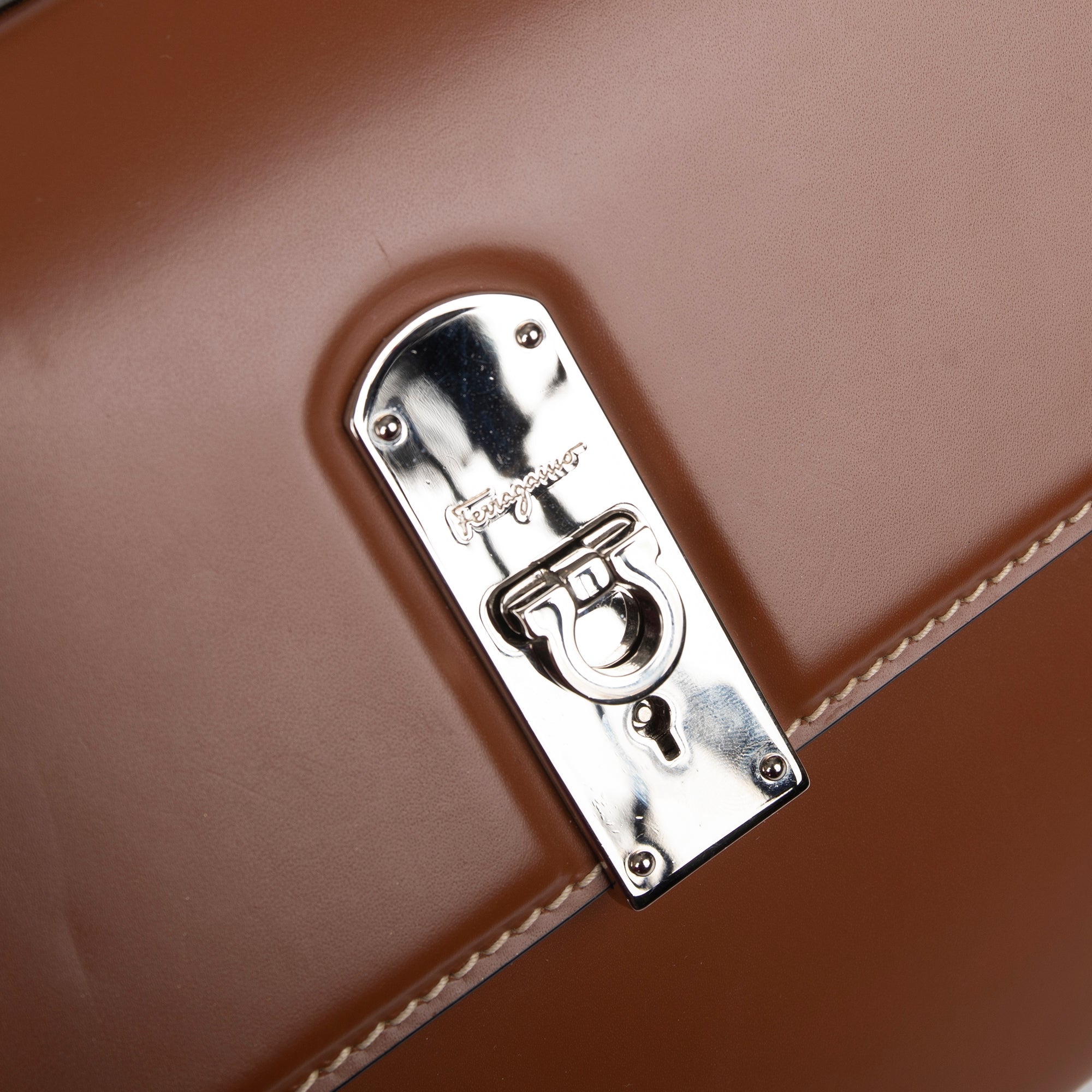 Ferragamo Medium Boxyz Gancini Top Handle Bag