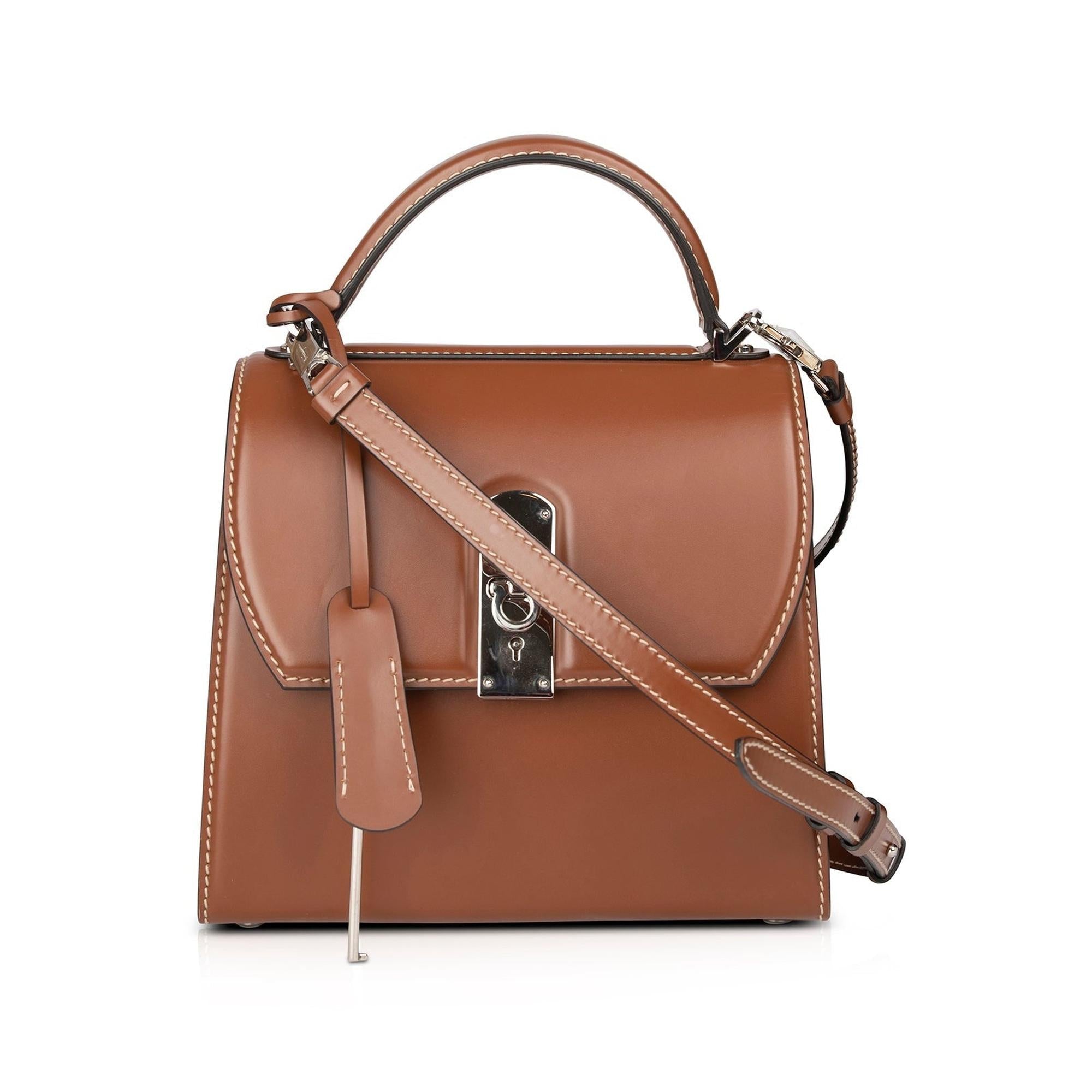 Ferragamo Medium Boxyz Gancini Top Handle Bag