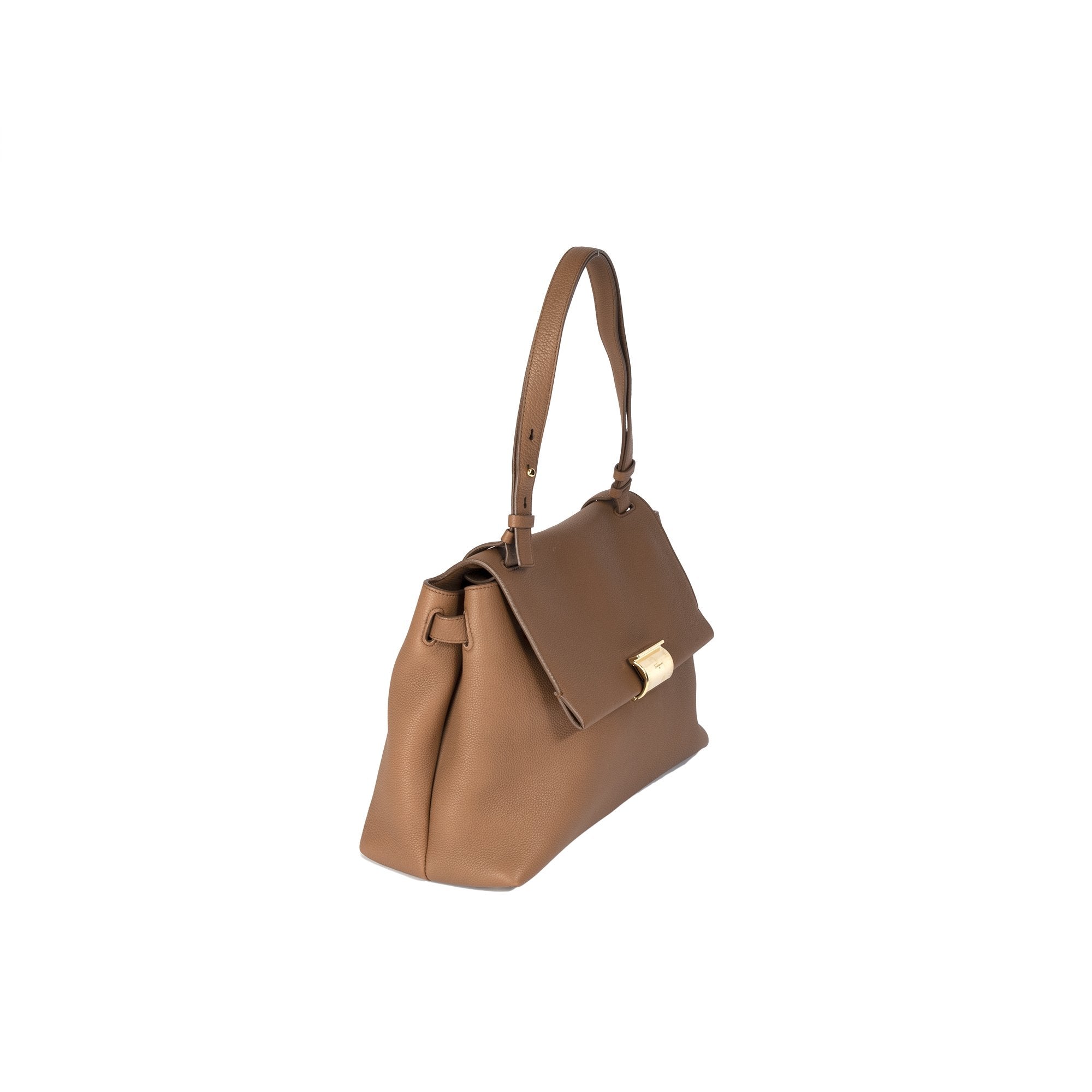 Ferragamo Pebbled Leather Ginger Bag