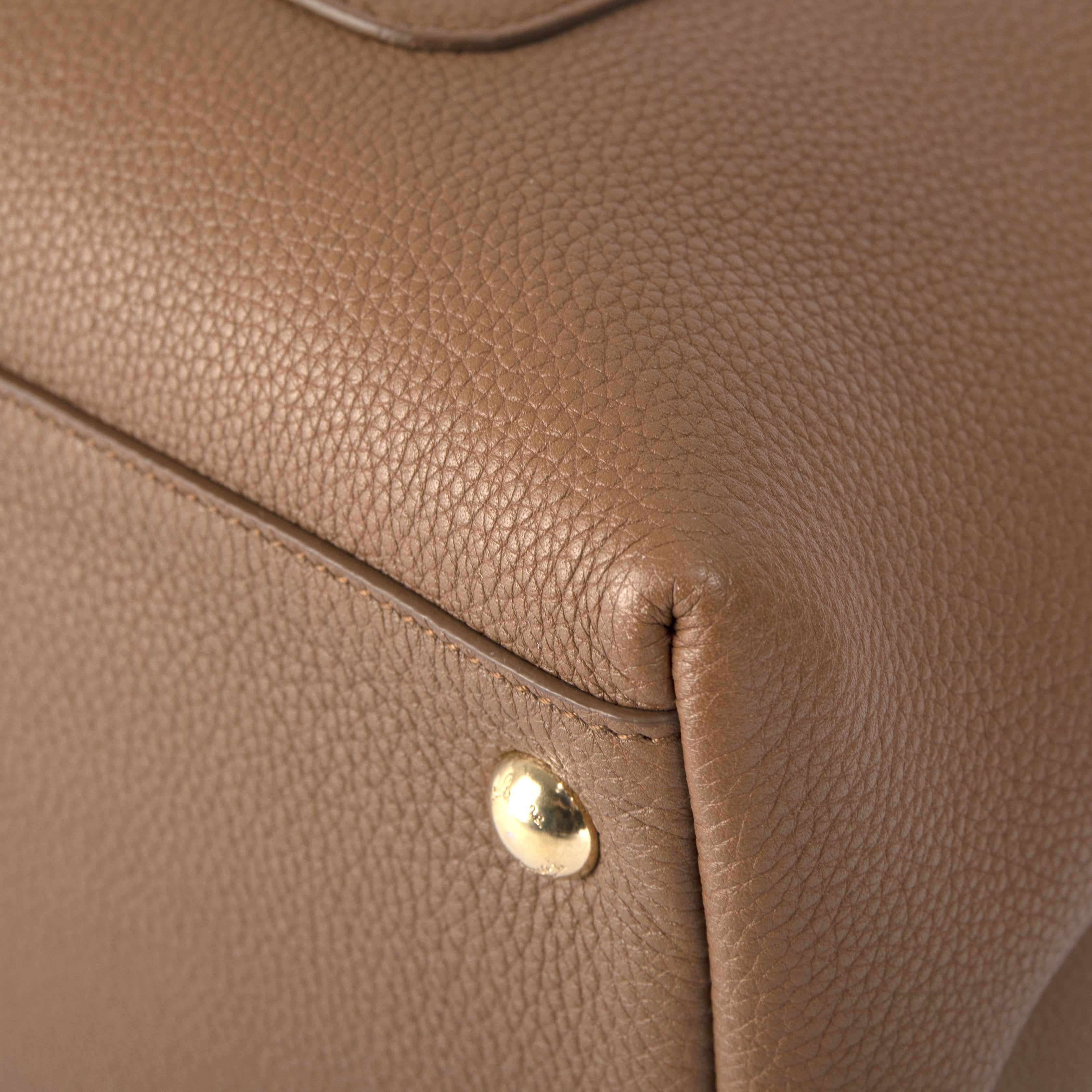 Ferragamo Pebbled Leather Ginger Bag