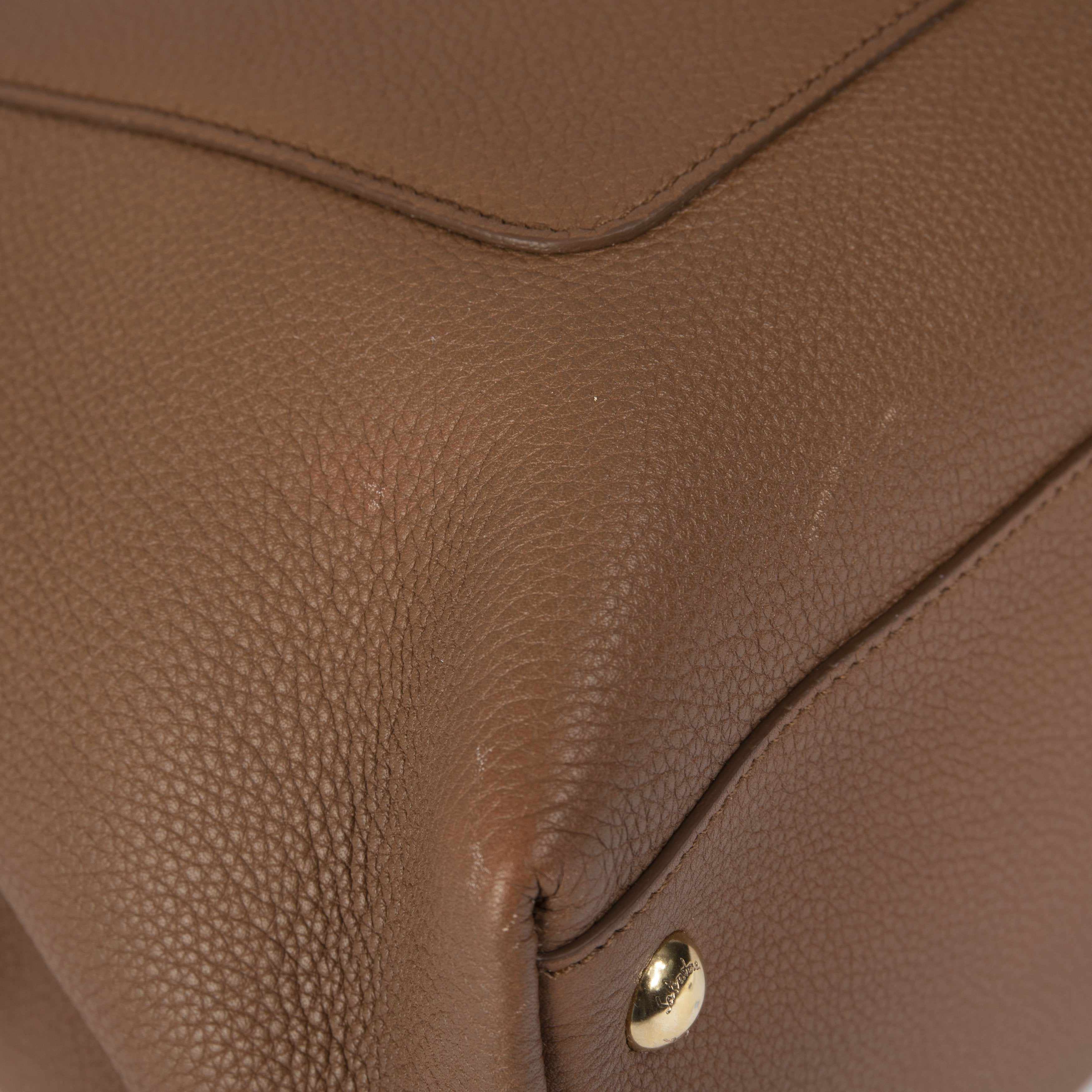 Ferragamo Pebbled Leather Ginger Bag
