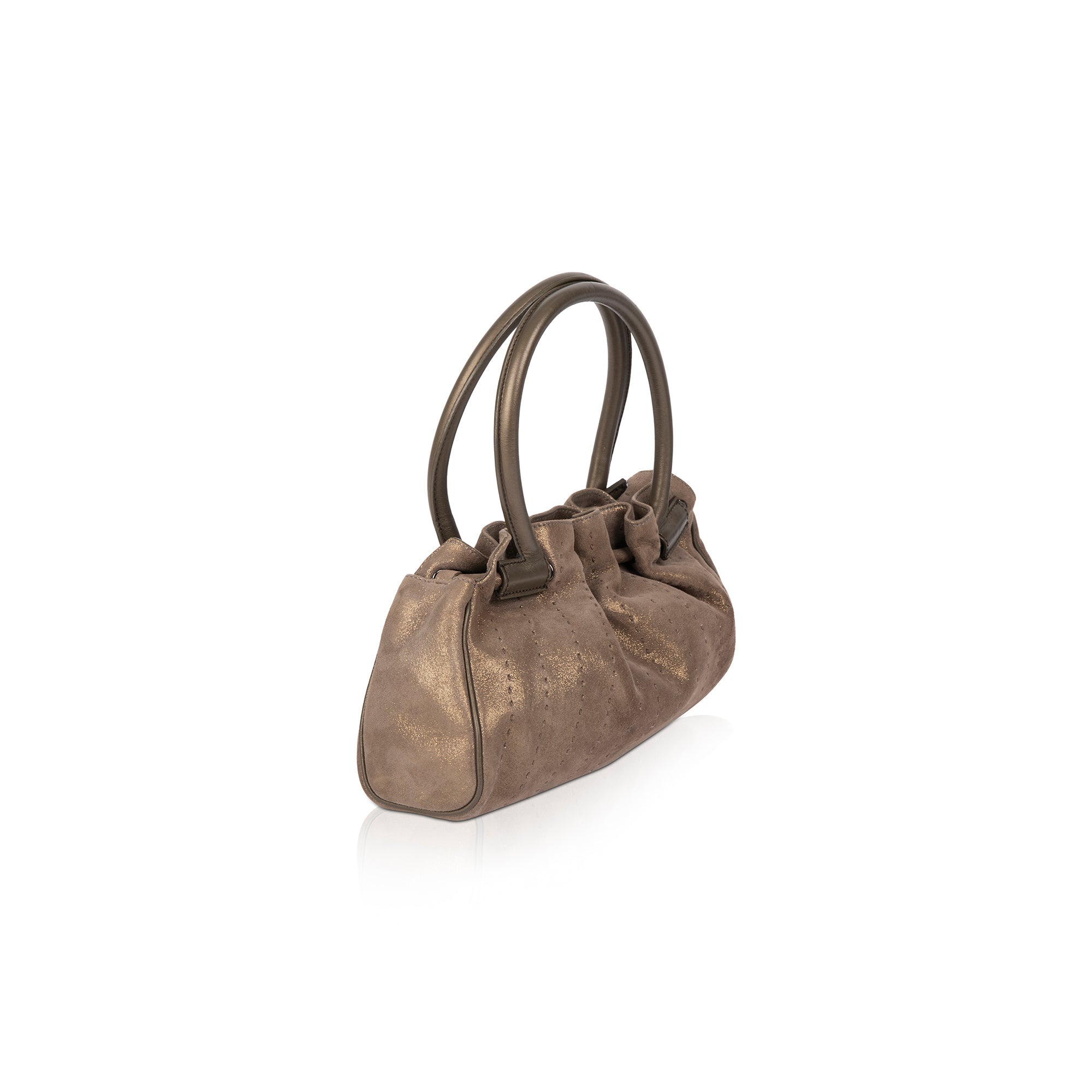 Ferragamo Small Suede Shoulder Bag