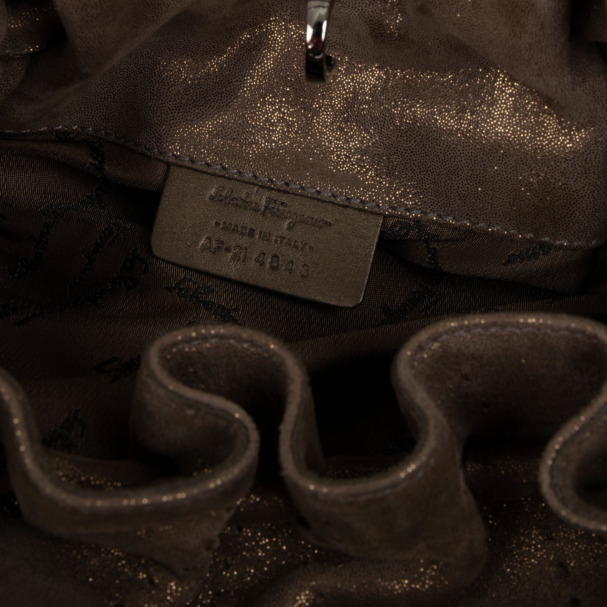Ferragamo Small Suede Shoulder Bag