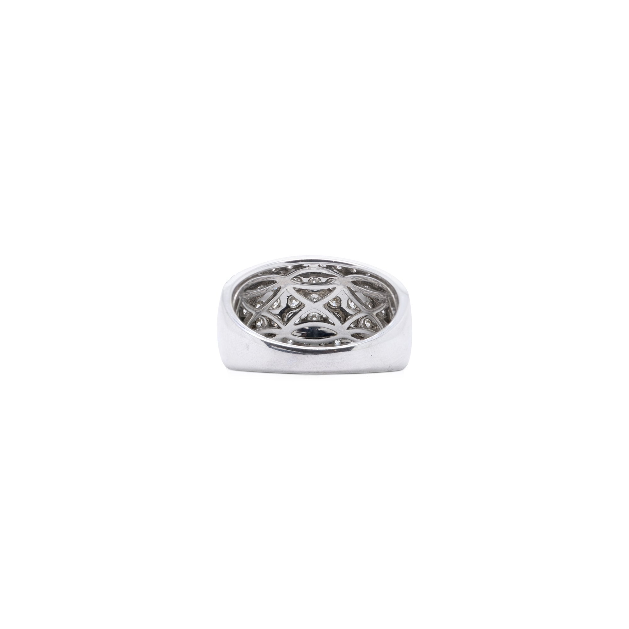 Five Row Diamond Band Ring