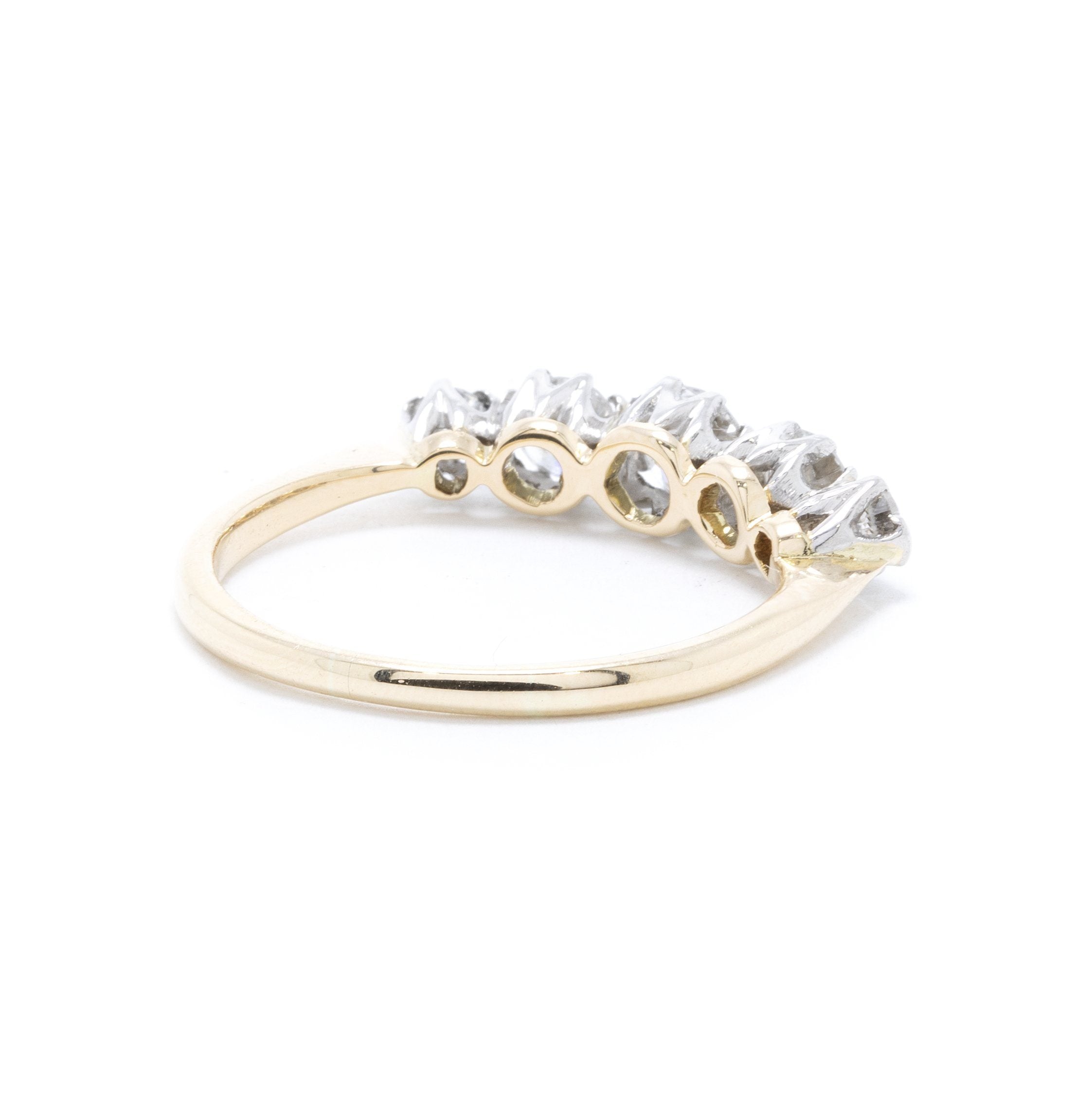 Five Stone Diamond Band Ring