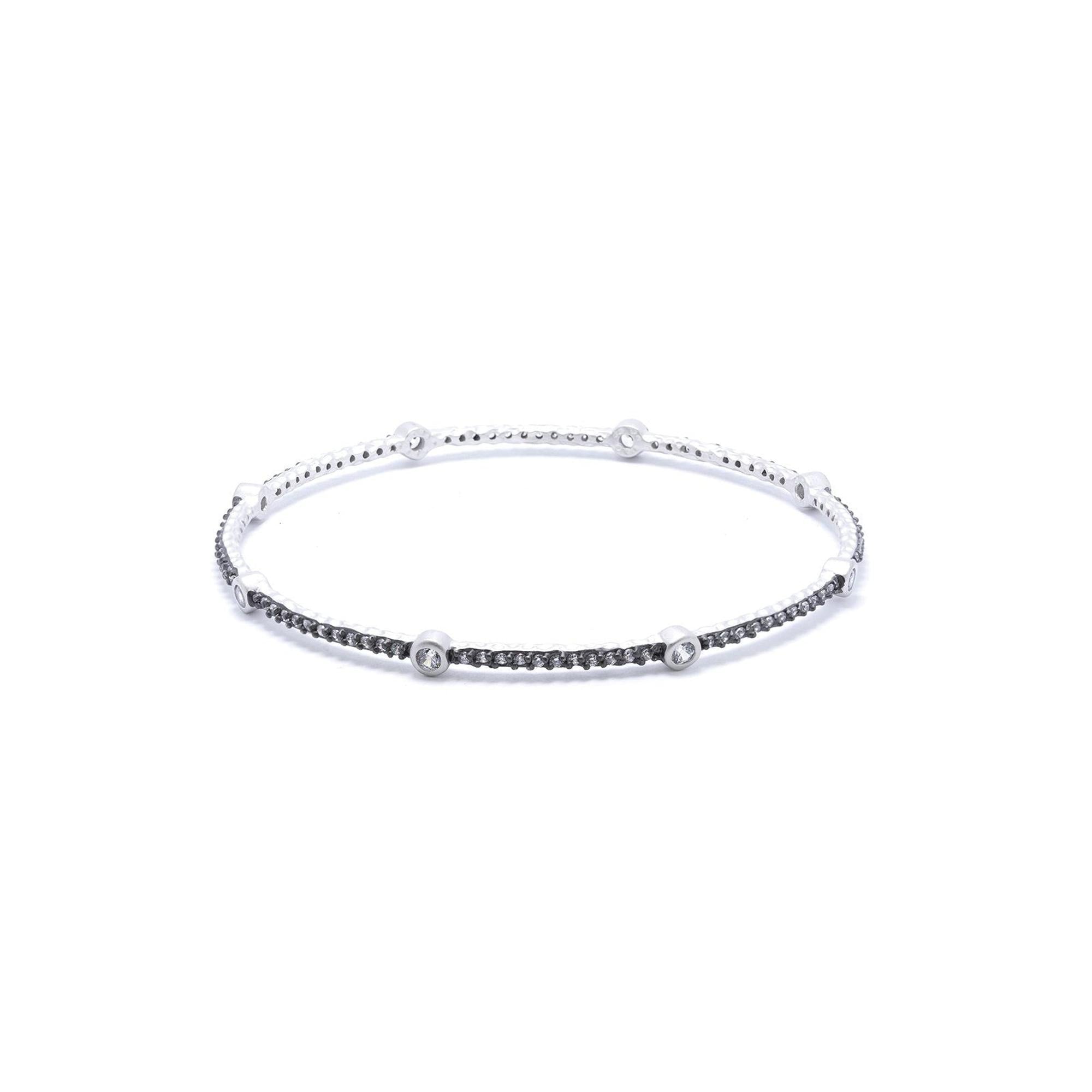 Freida Rothman Single Bezel Slide Bangle Bracelet