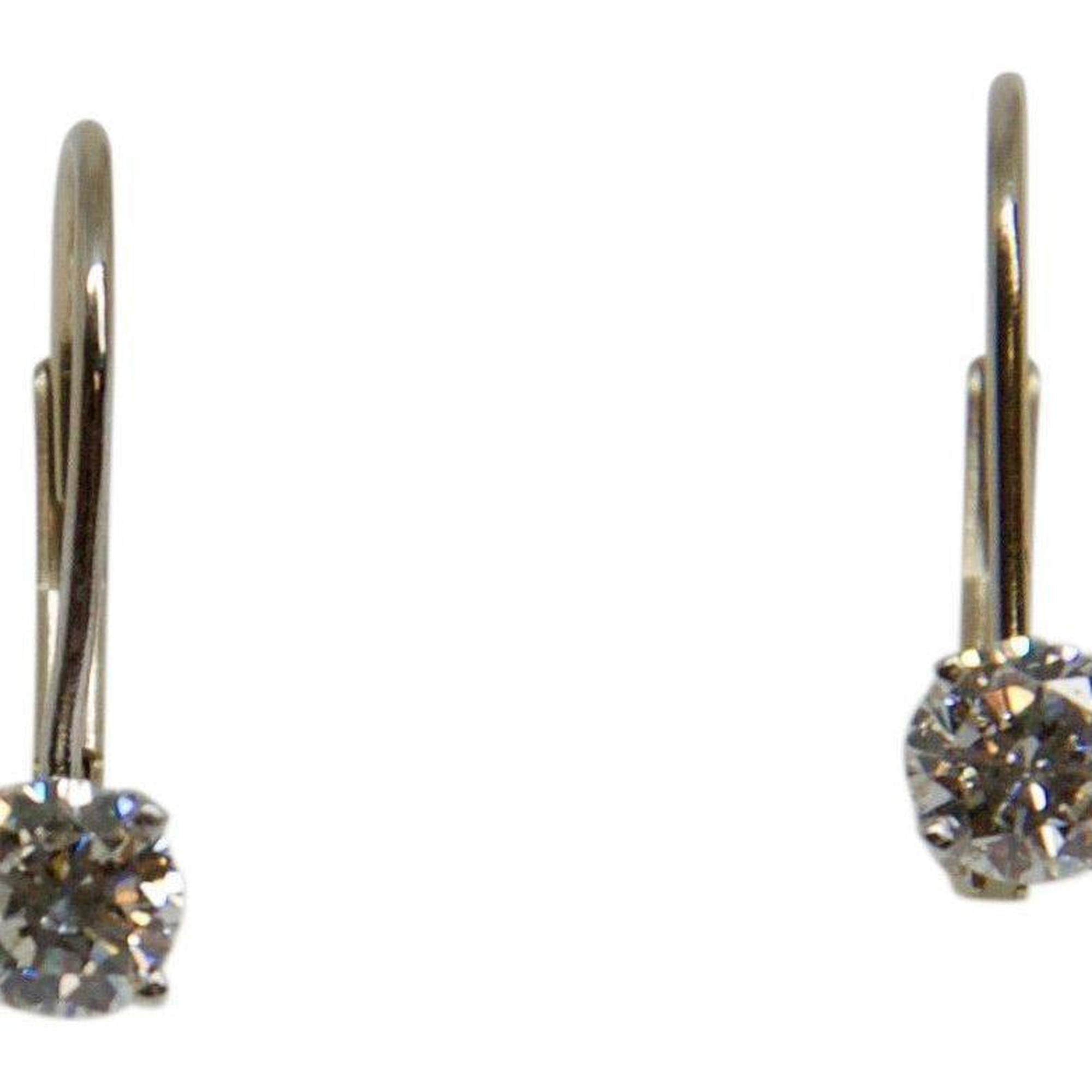 French Hook Diamond Earrings